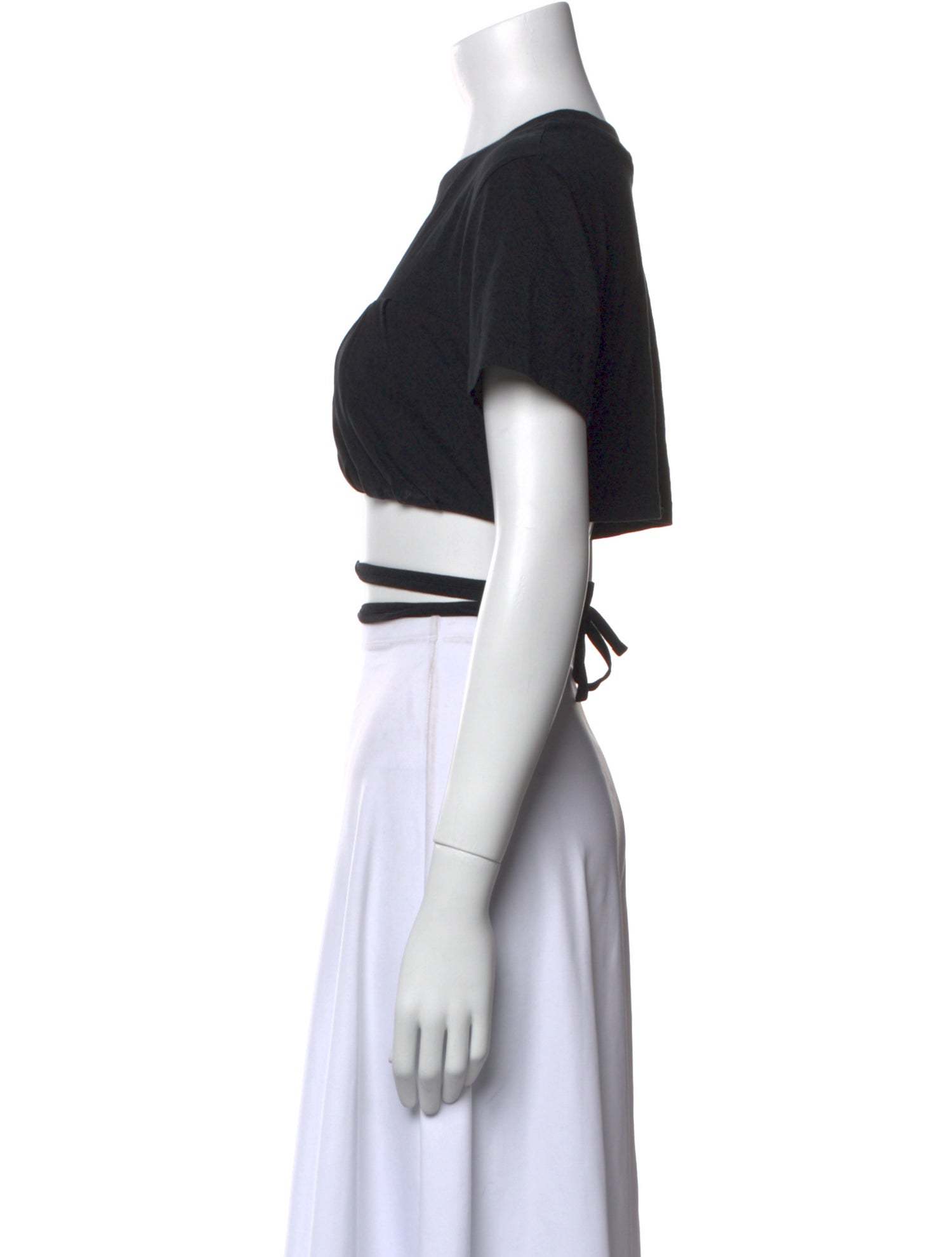 Jacquemus Crew Neck Short Sleeve Crop Top