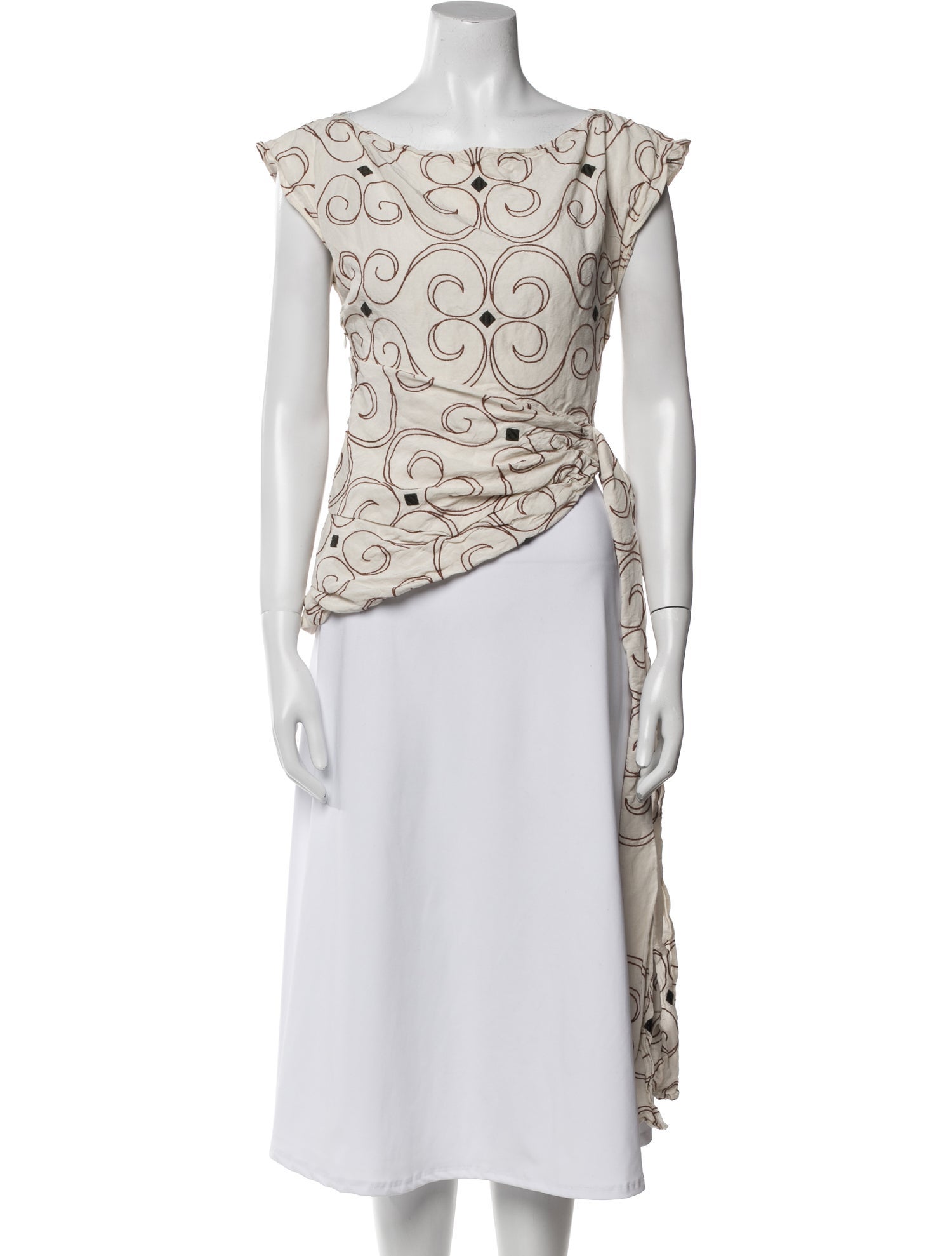 Jacquemus Linen Printed Top