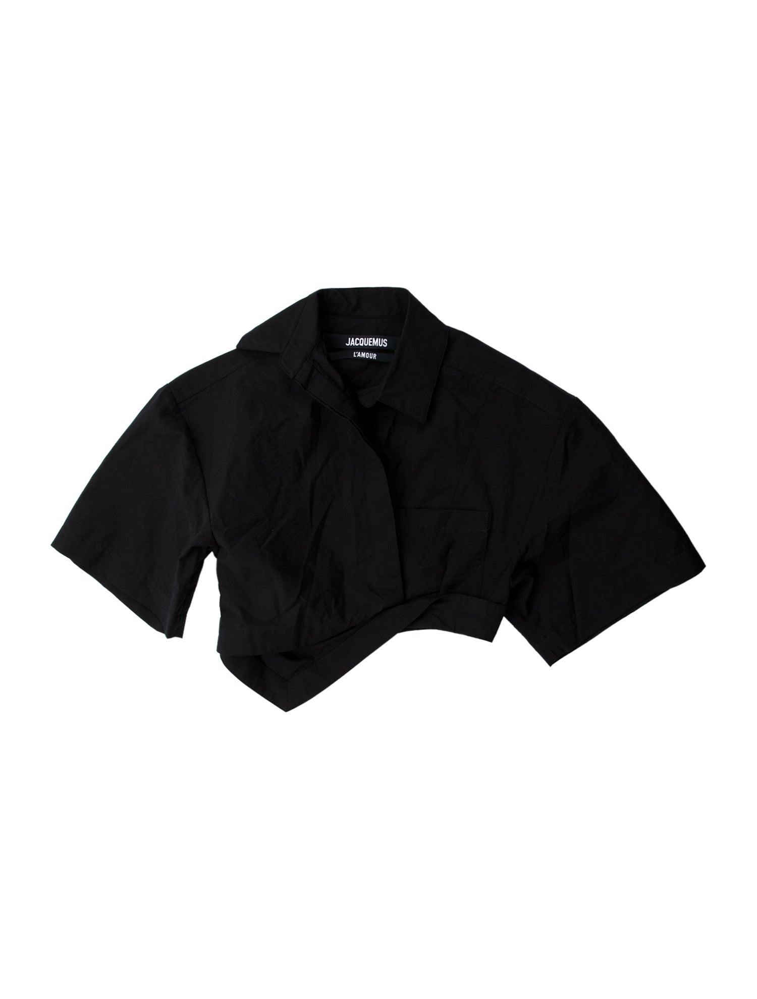 Jacquemus Strapless Short Sleeve Crop Top