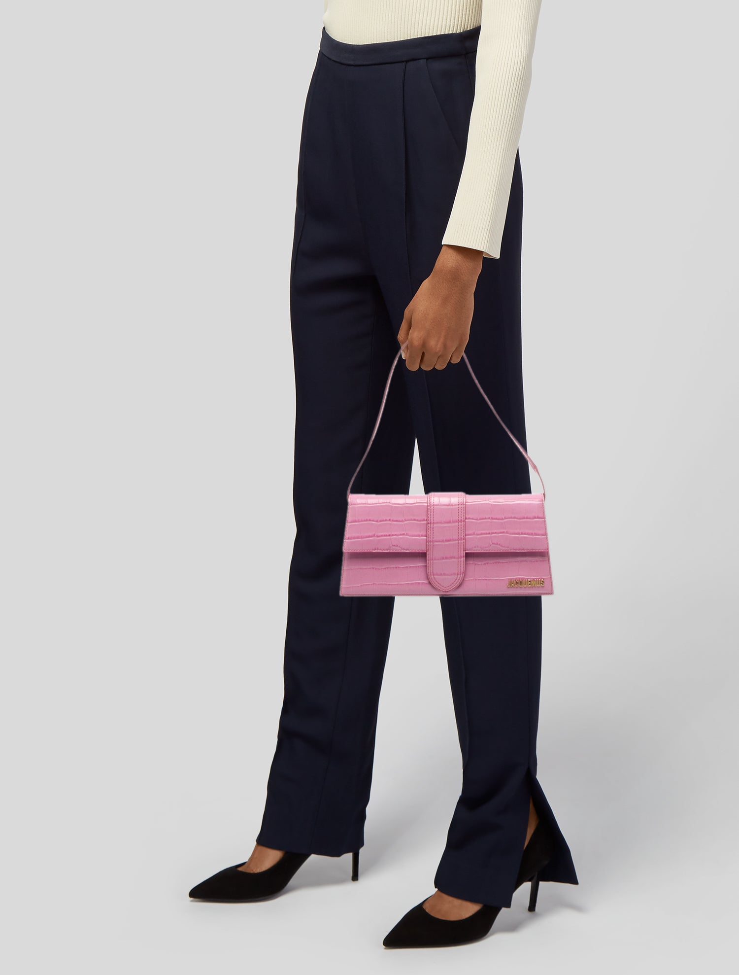 Jacquemus Embossed Leather Shoulder Bag