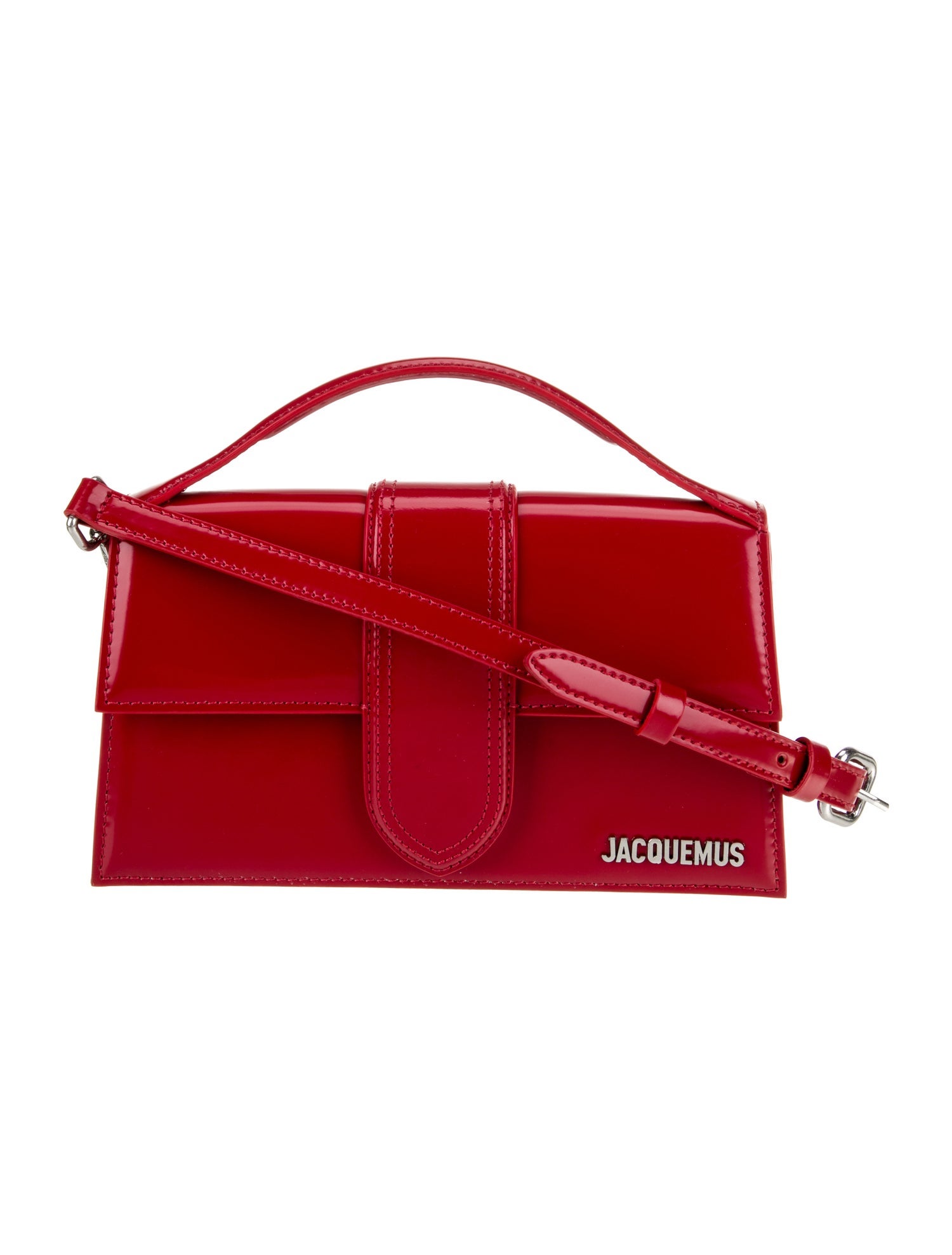 Jacquemus Patent Leather Top Handle Bag