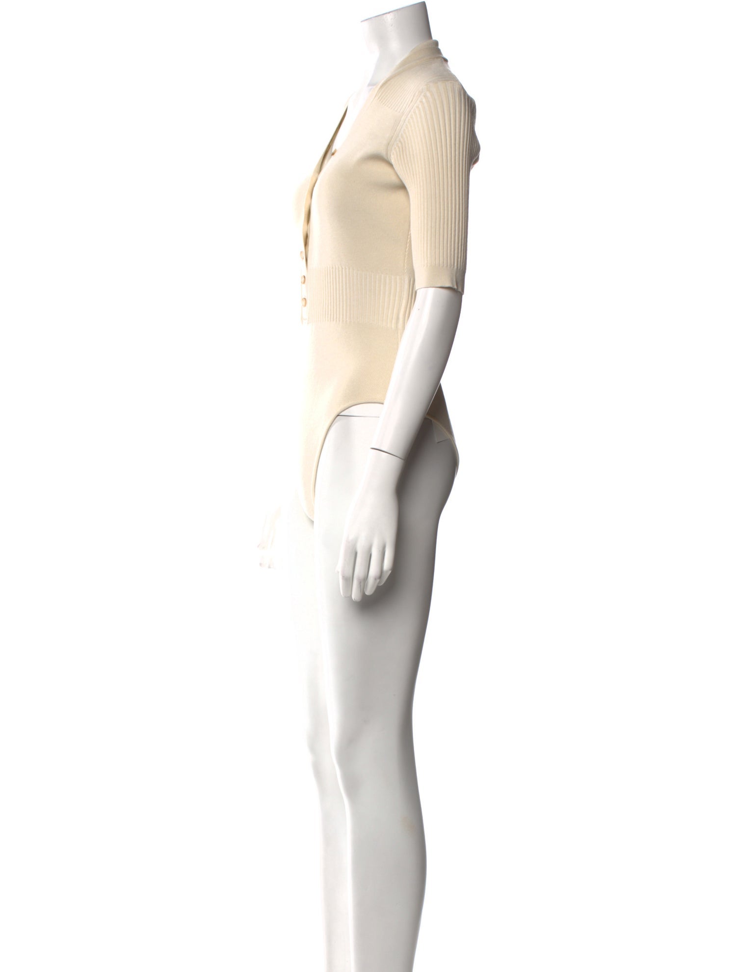 Jacquemus V-Neck Short Sleeve Bodysuit