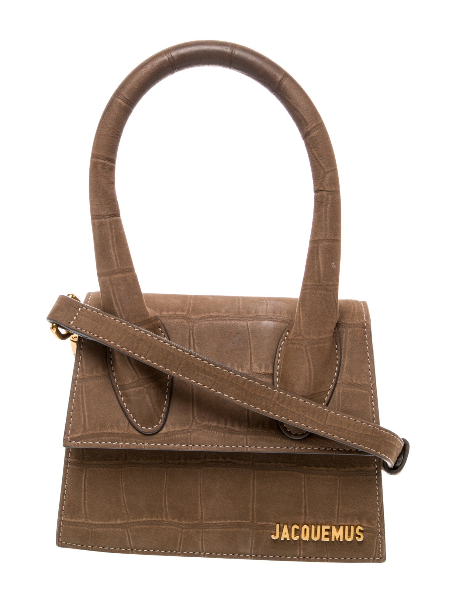Jacquemus Embossed Leather Top Handle Bag