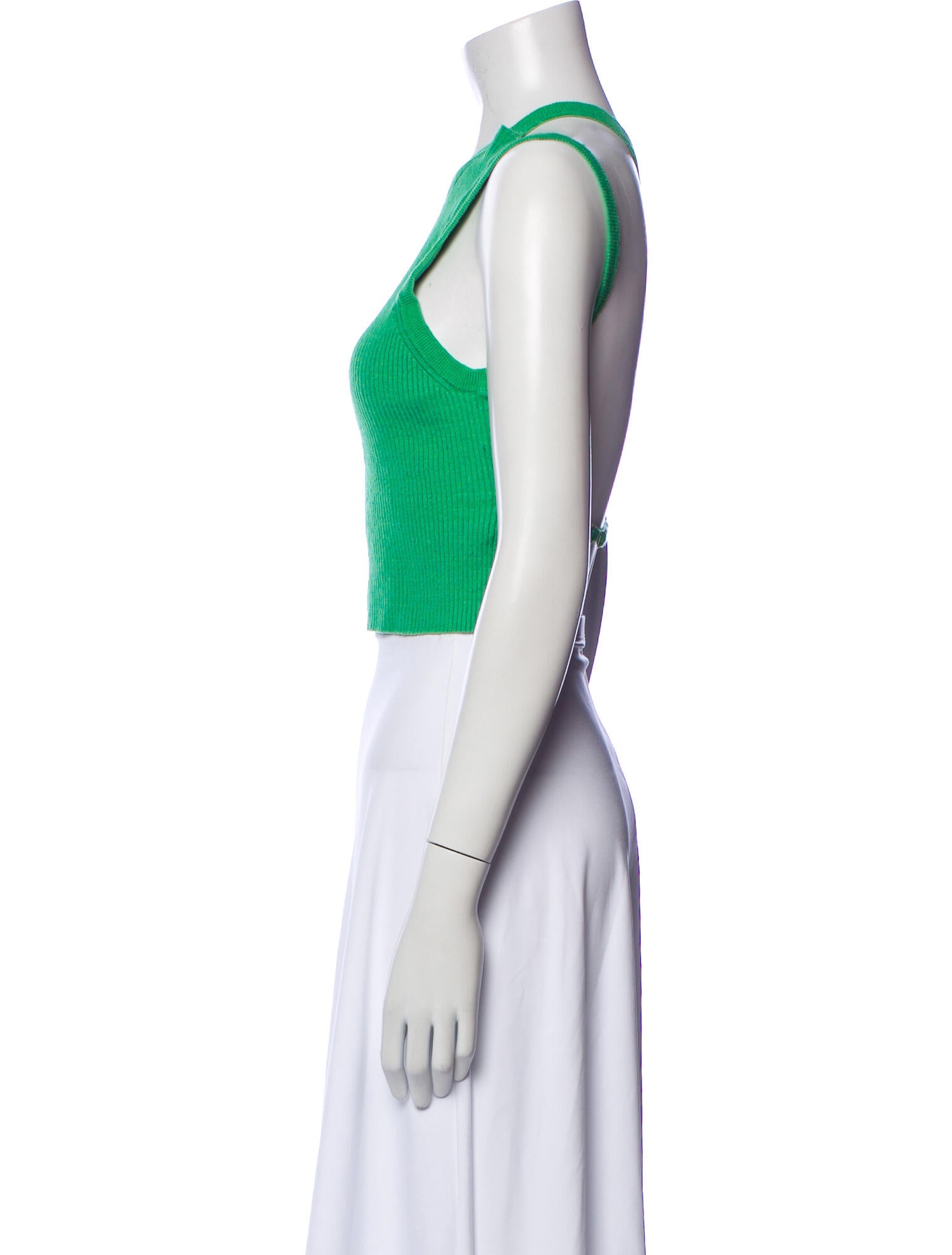 Jacquemus Linen One-Shoulder Crop Top