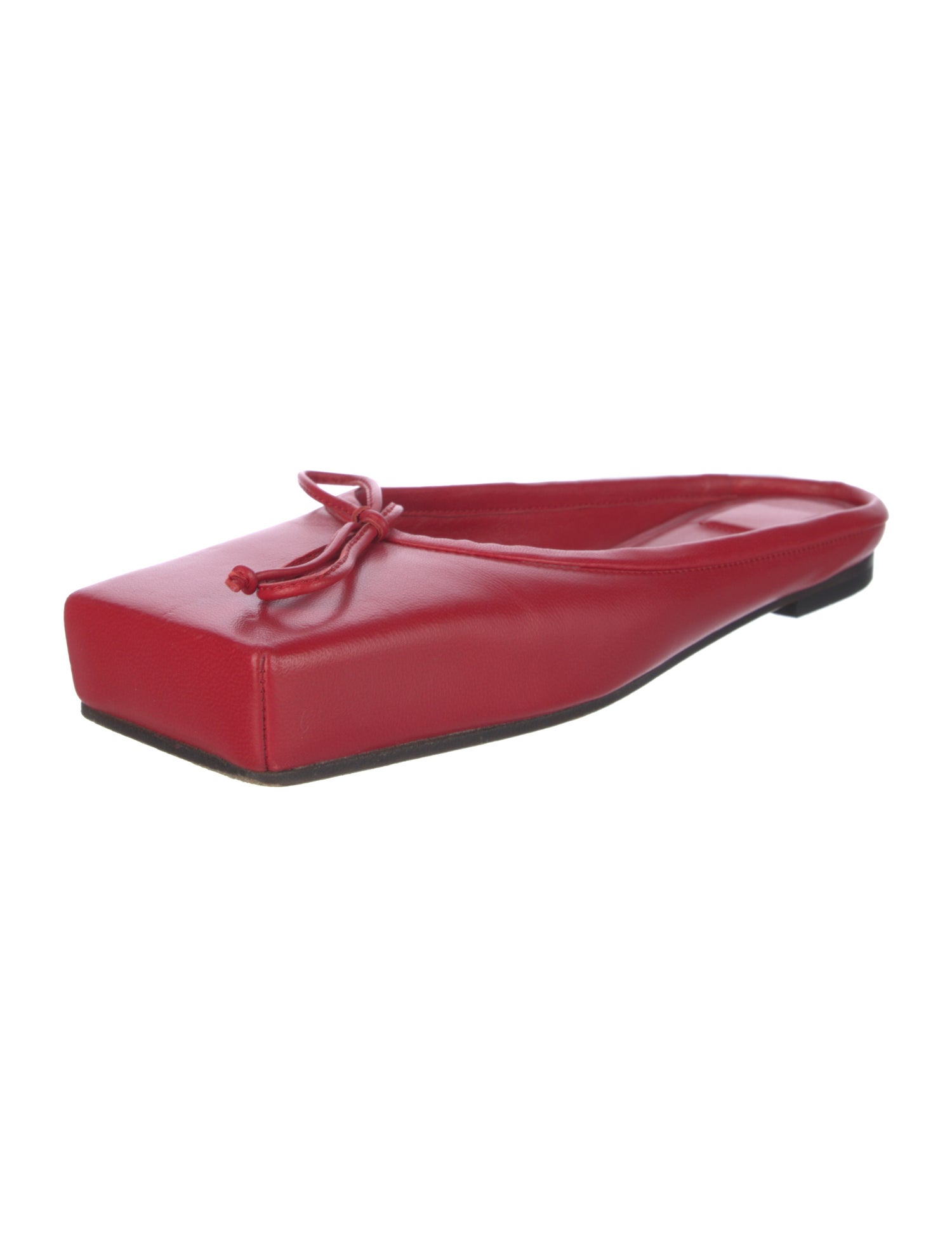 Jacquemus Leather Bow Accents Mules