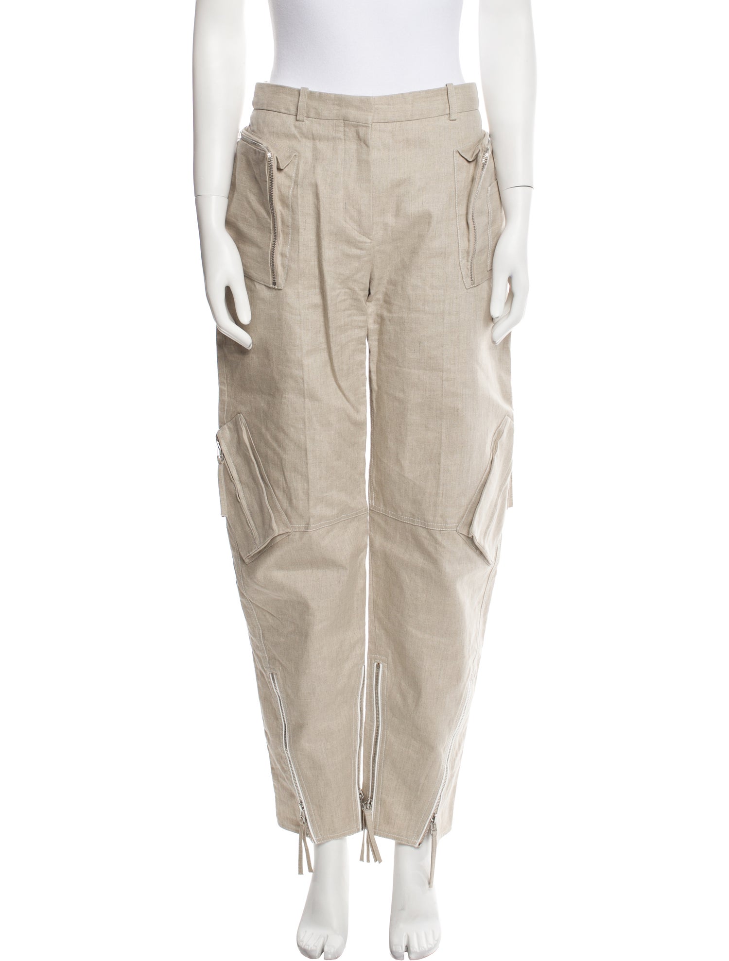 Jacquemus Linen Straight Leg Pants