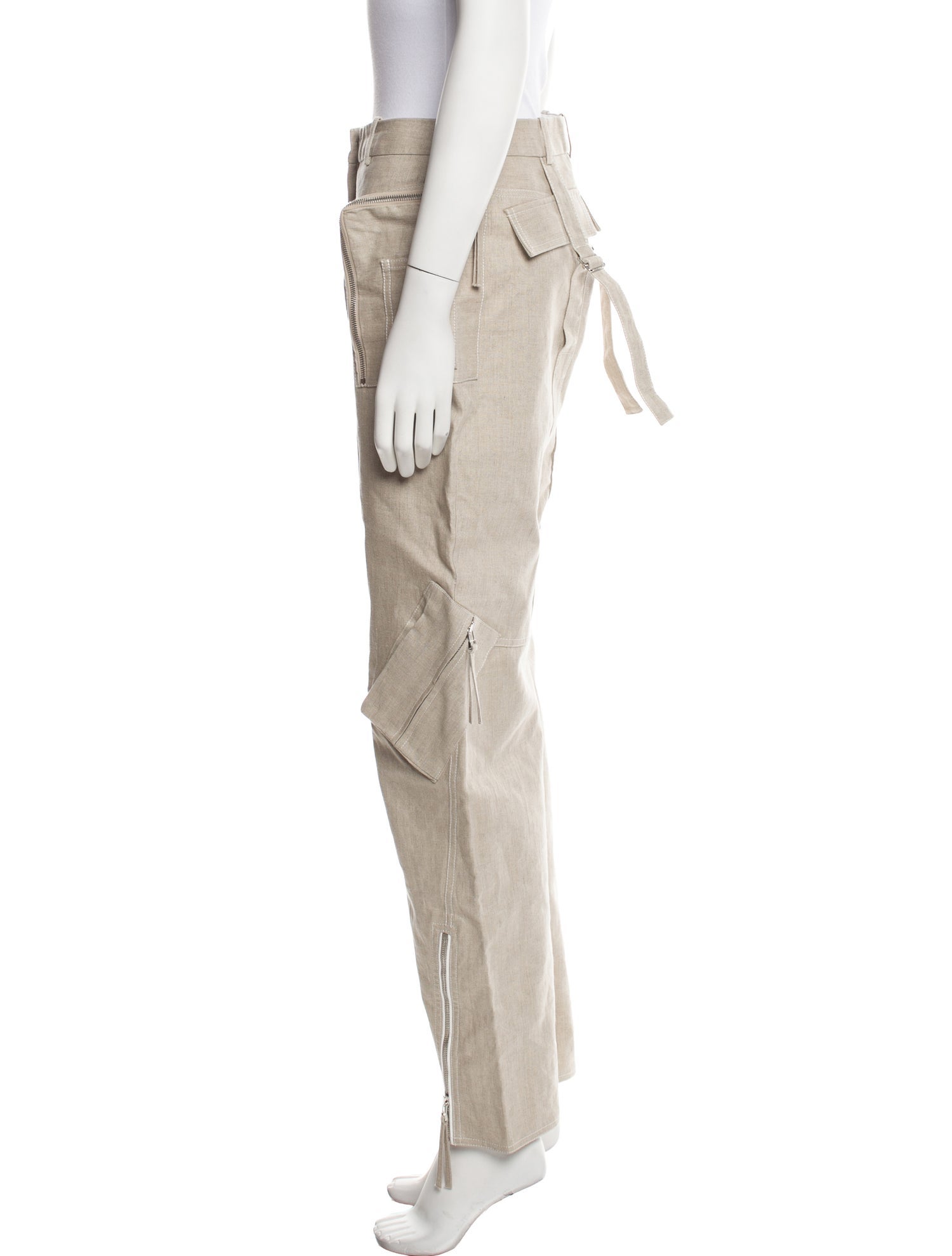 Jacquemus Linen Straight Leg Pants