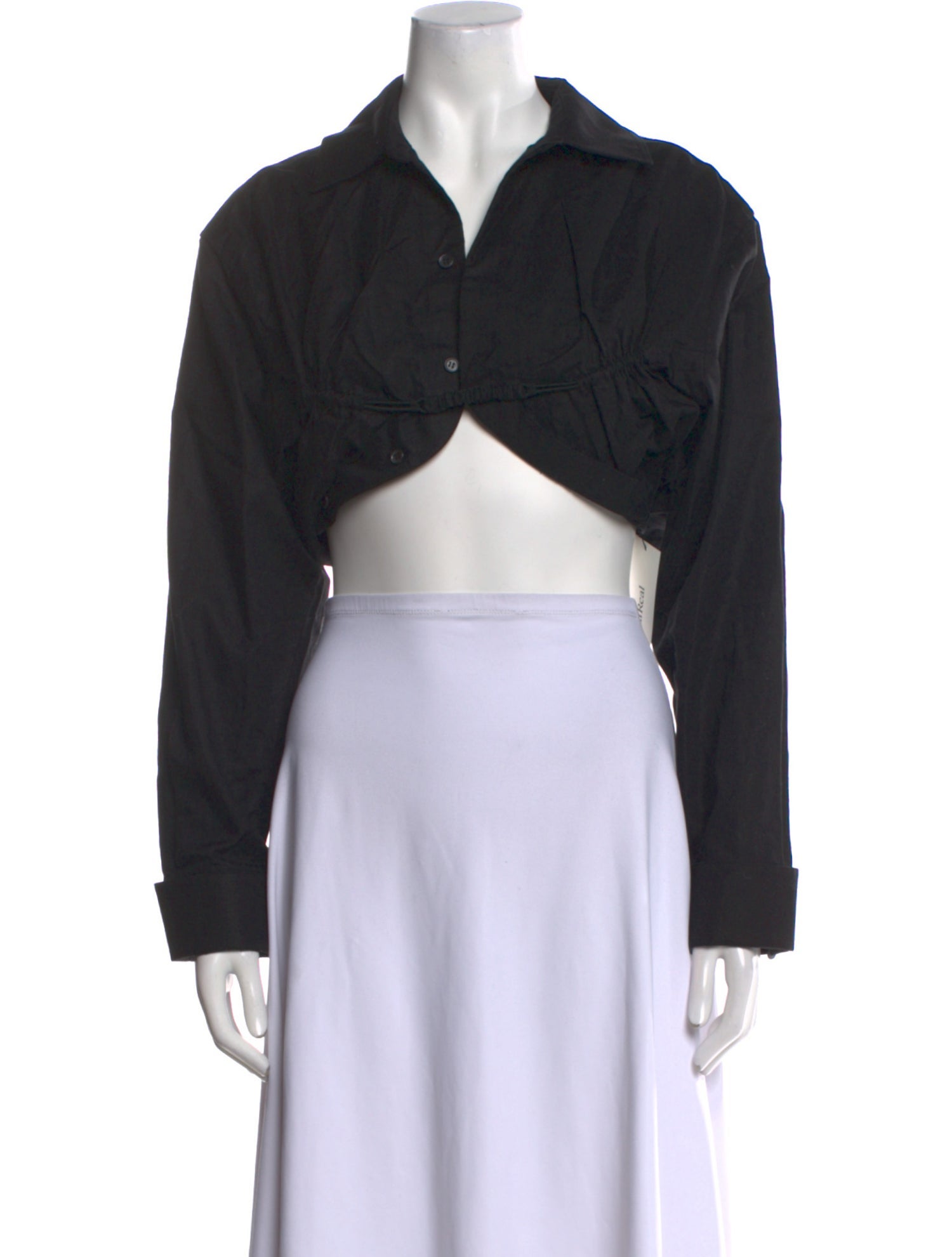 Jacquemus Long Sleeve Crop Top