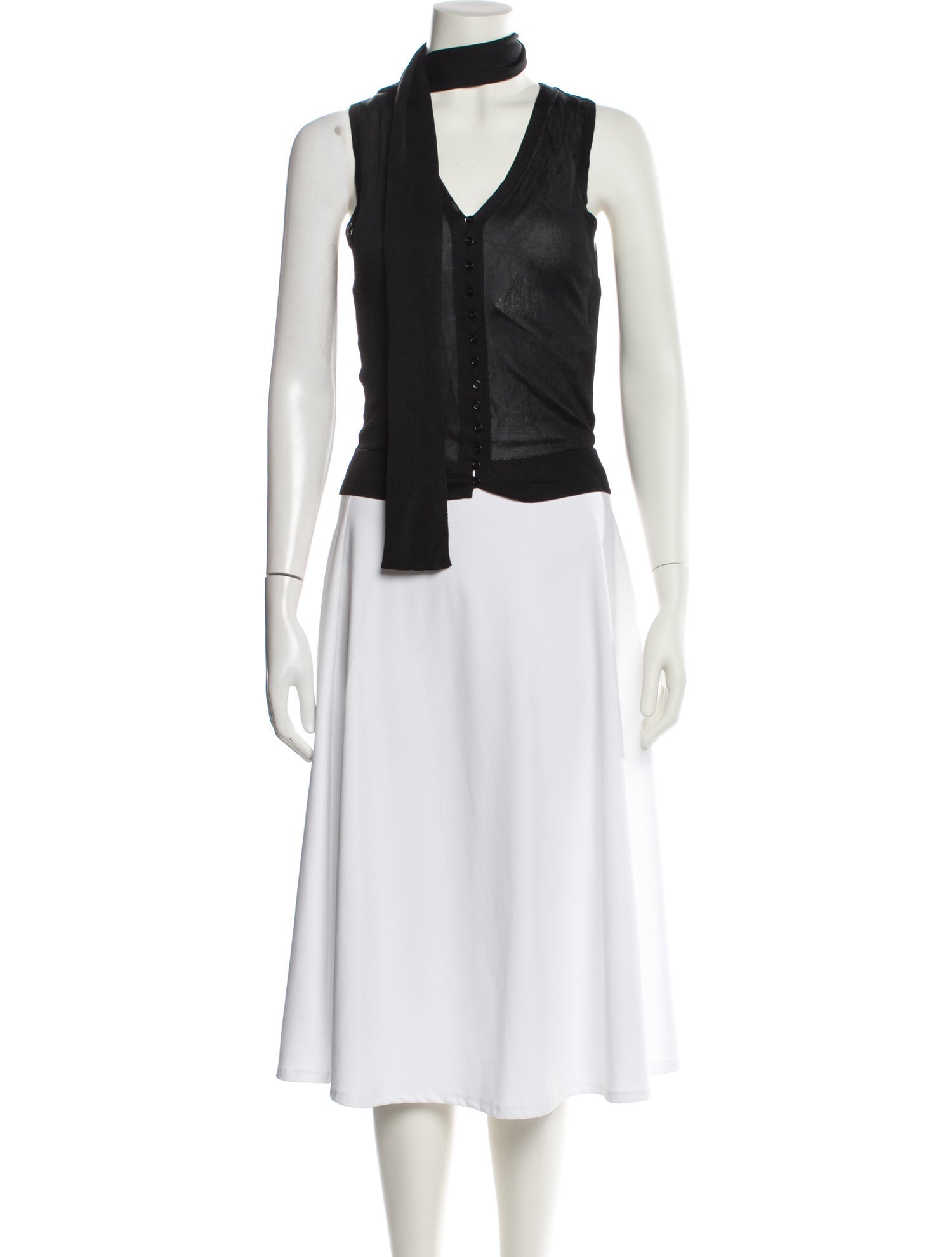 Jacquemus Mock Neck Sleeveless Crop Top