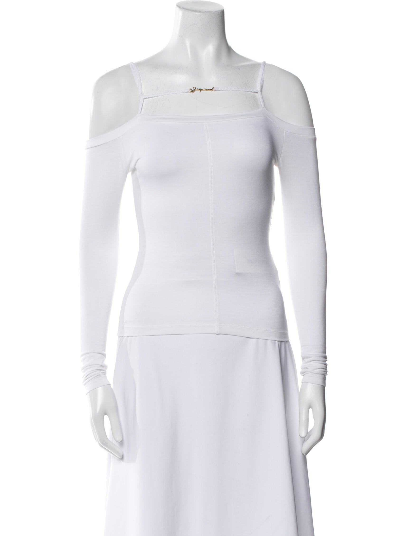 Jacquemus Square Neckline Long Sleeve Top