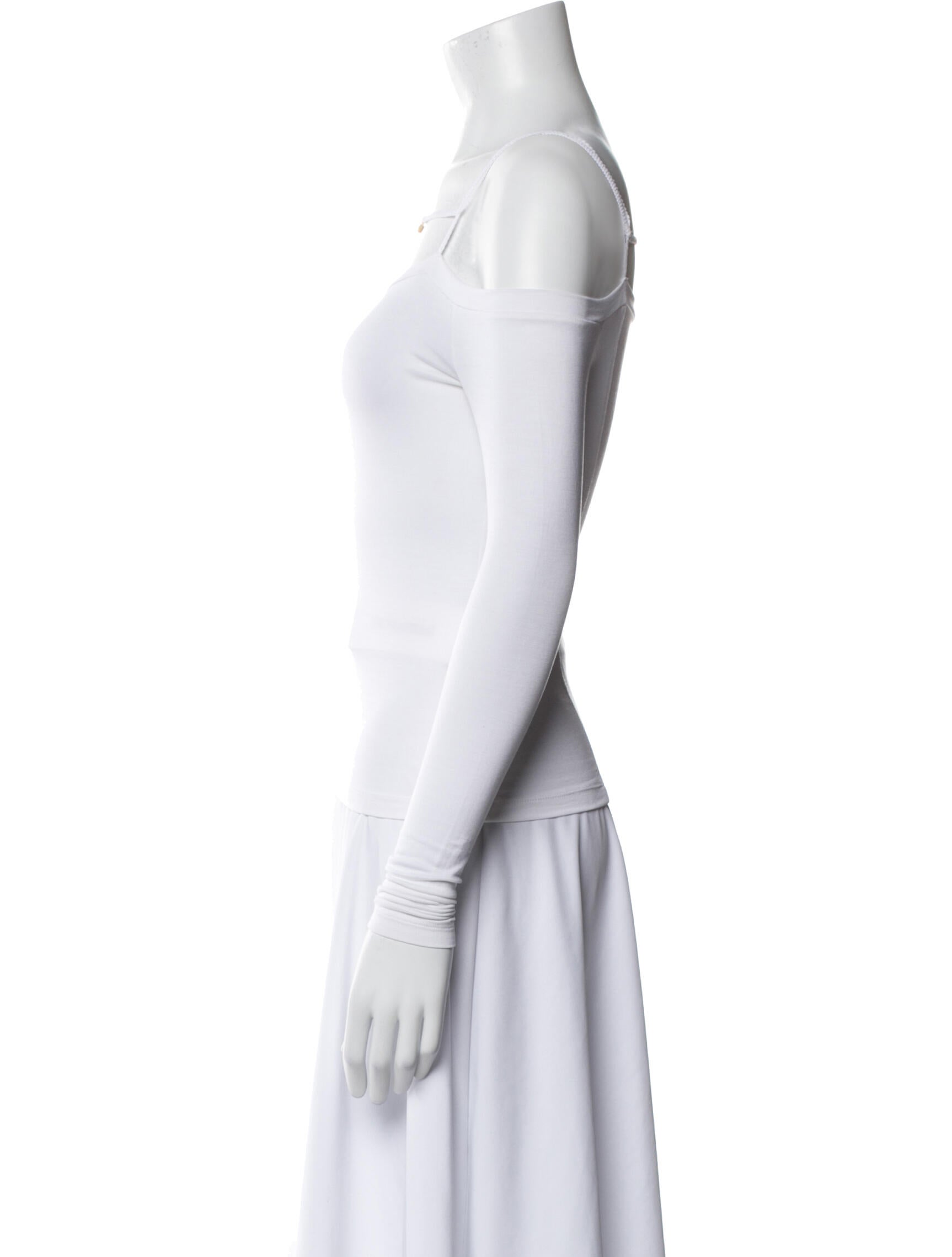 Jacquemus Square Neckline Long Sleeve Top