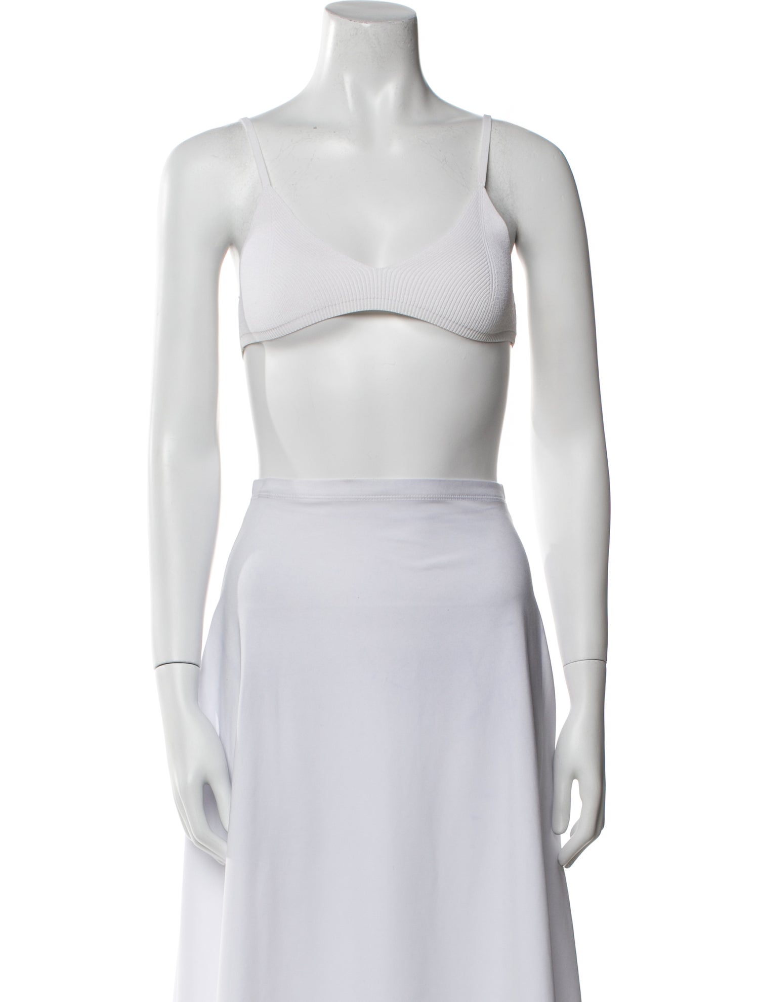 Jacquemus V-Neck Sleeveless Crop Top