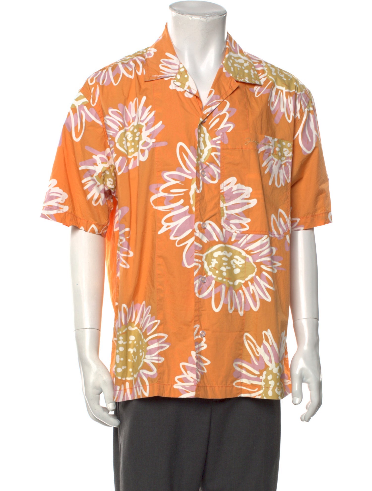 Jacquemus Floral Print Short Sleeve Shirt