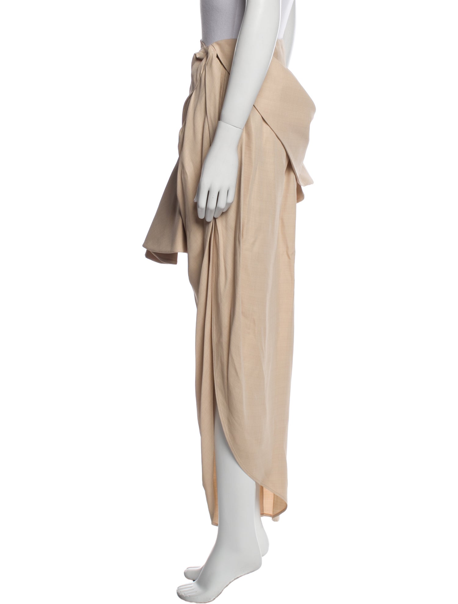 Jacquemus Ruffle Embellishment Long Skirt