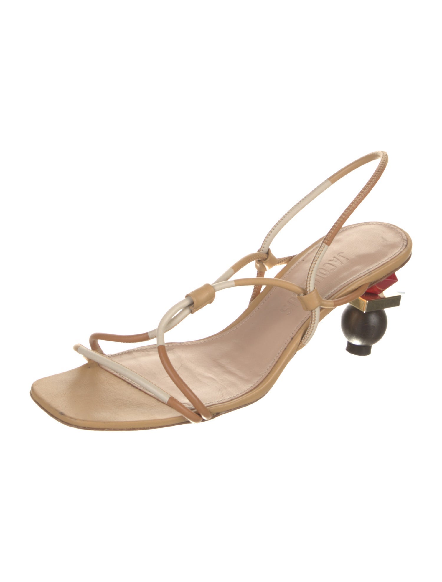 Jacquemus Leather Slingback Sandals