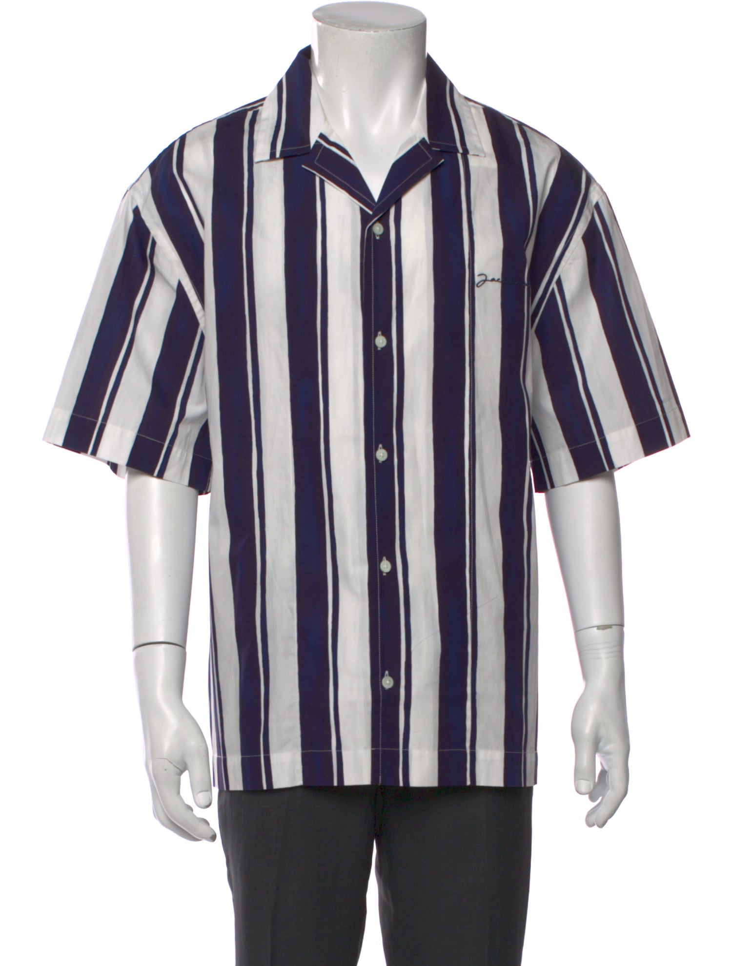 Jacquemus Striped Short Sleeve Shirt
