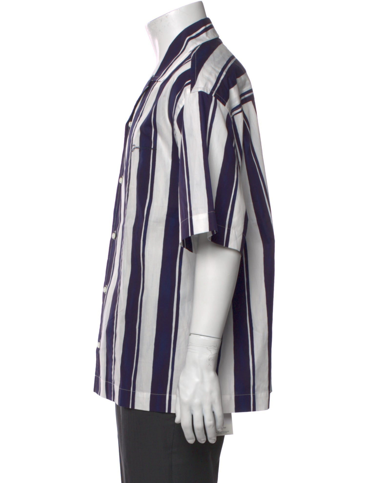 Jacquemus Striped Short Sleeve Shirt