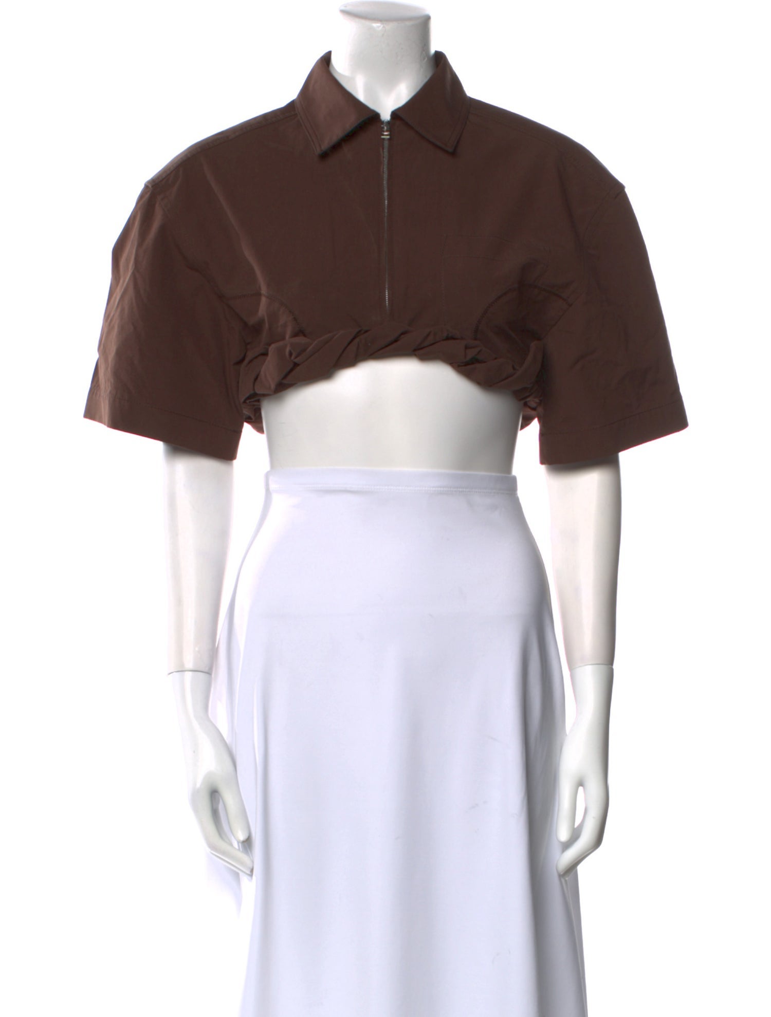 Jacquemus Short Sleeve Crop Top