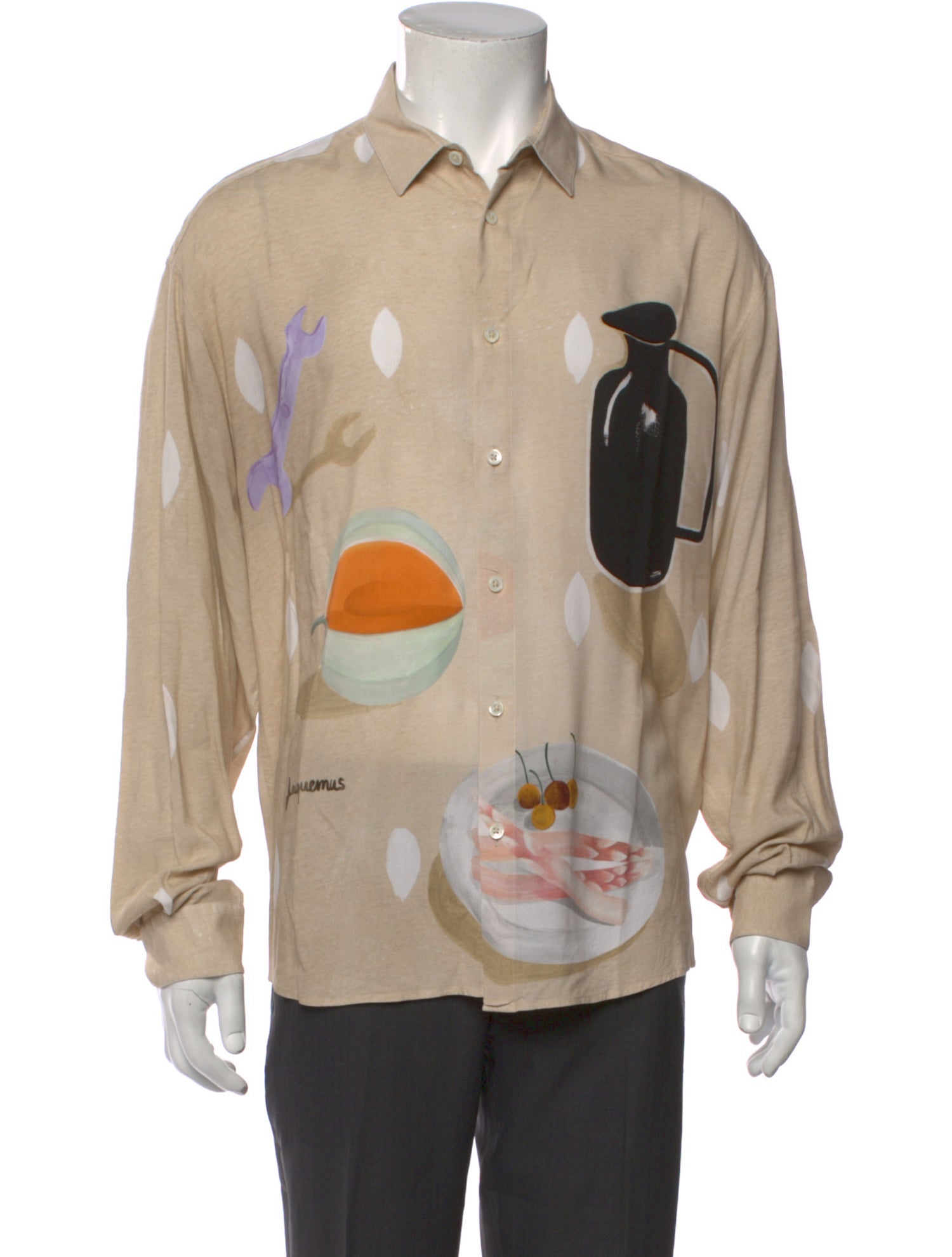 Jacquemus Printed Long Sleeve Shirt
