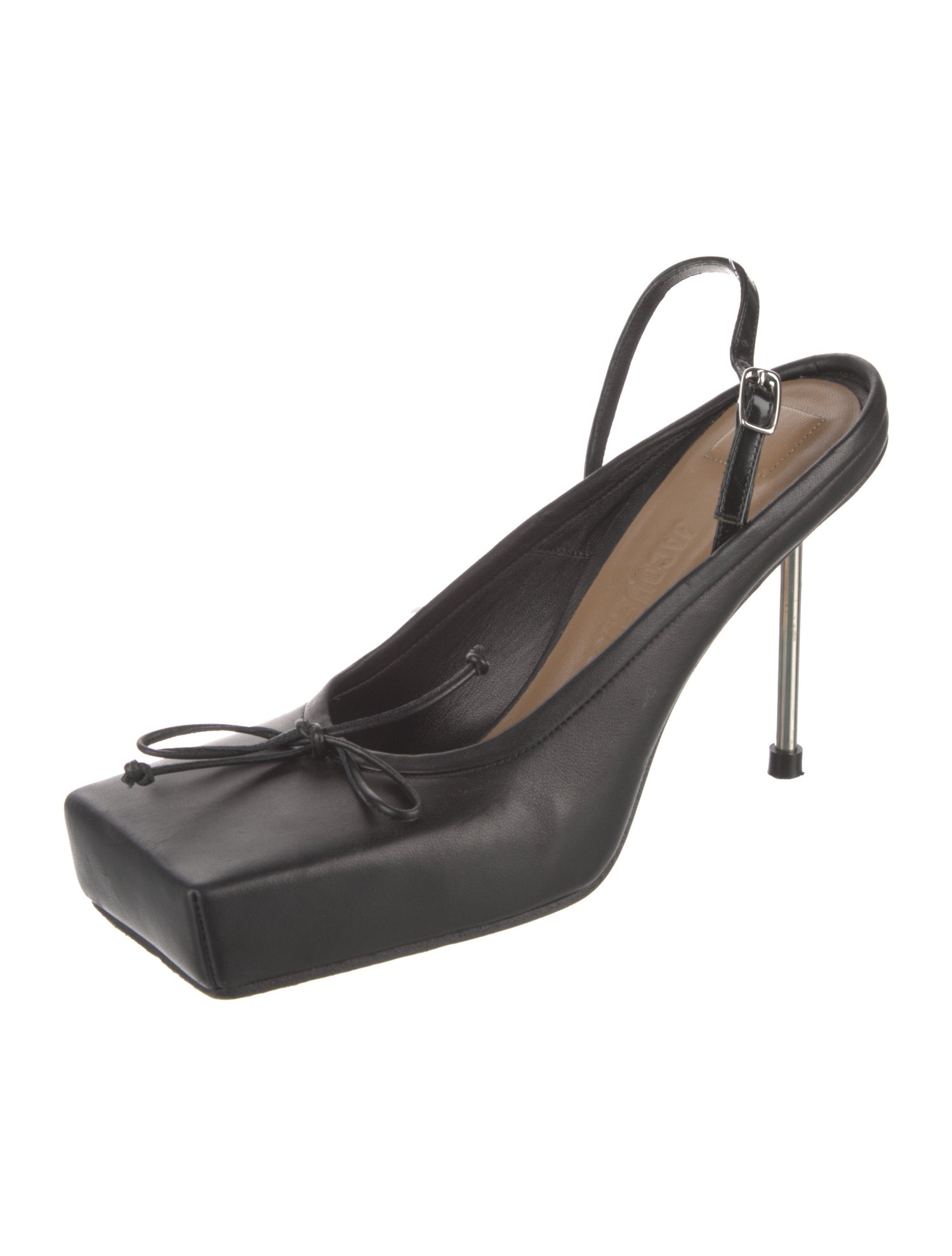 Jacquemus Leather Slingback Pumps