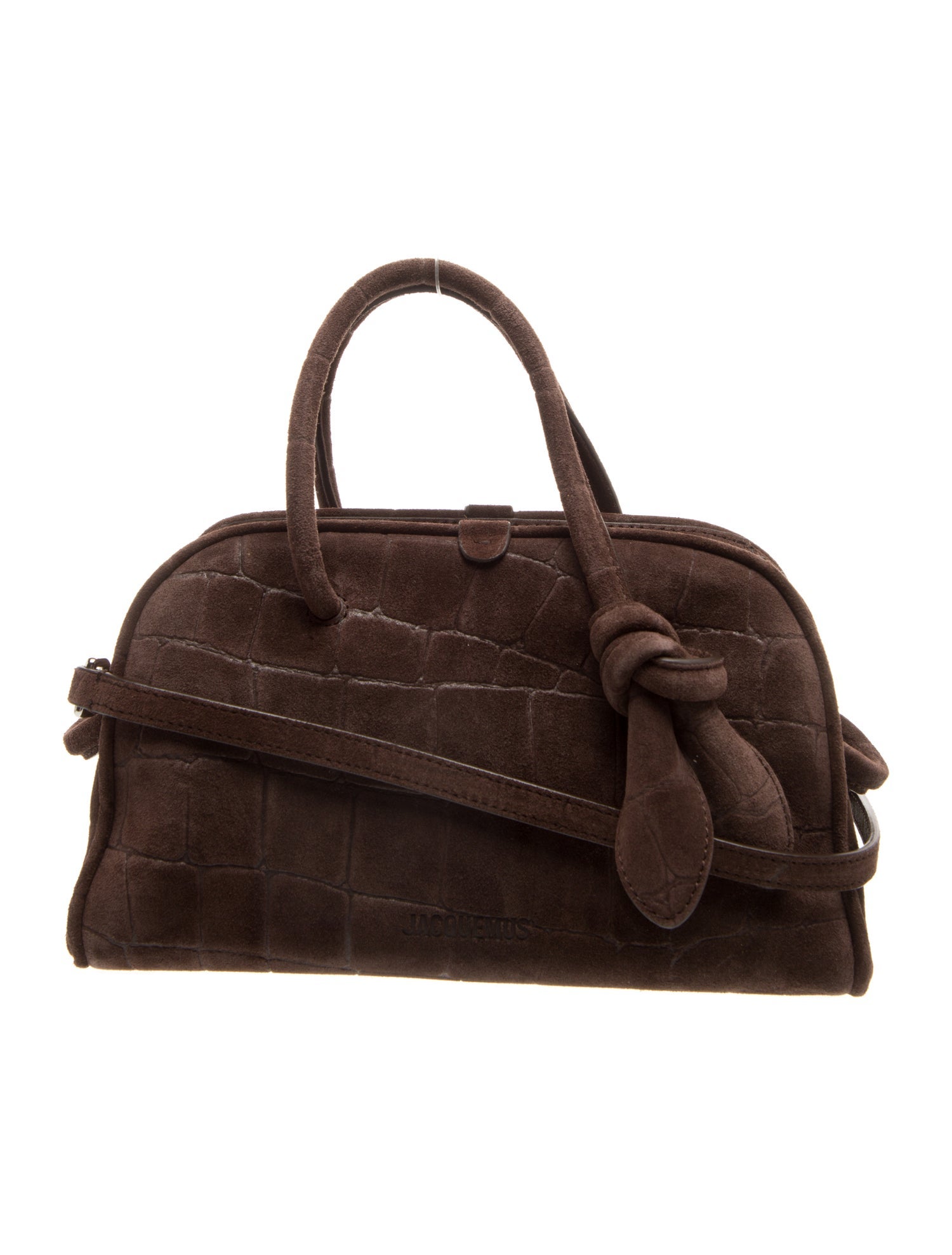 Jacquemus Suede Top Handle Bag