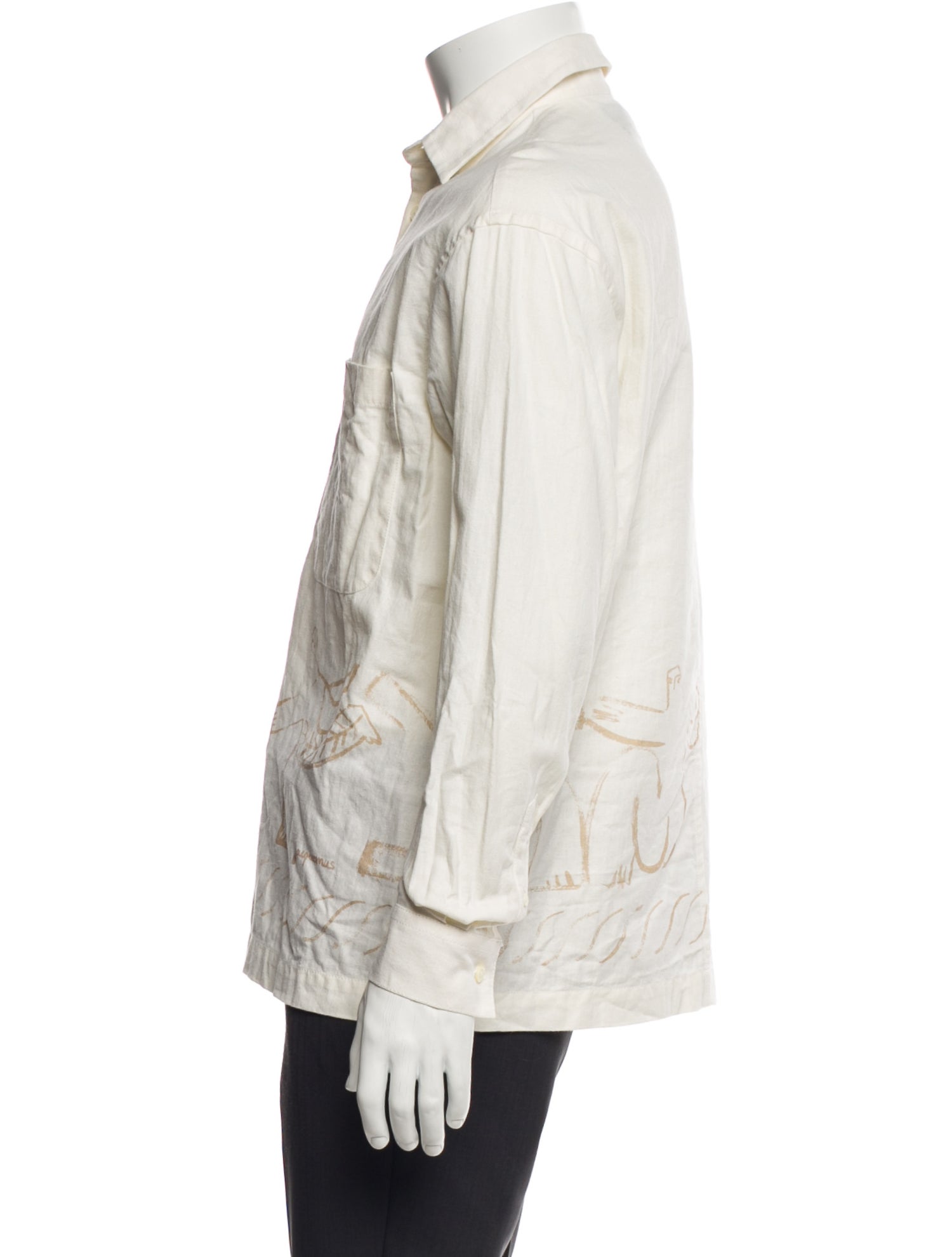 Jacquemus Graphic Print Long Sleeve Shirt