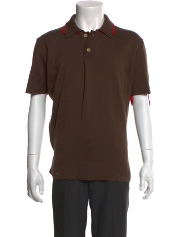 Pre-owned Jacquemus Crew Neck Short Sleeve Polo Shirt In Brown