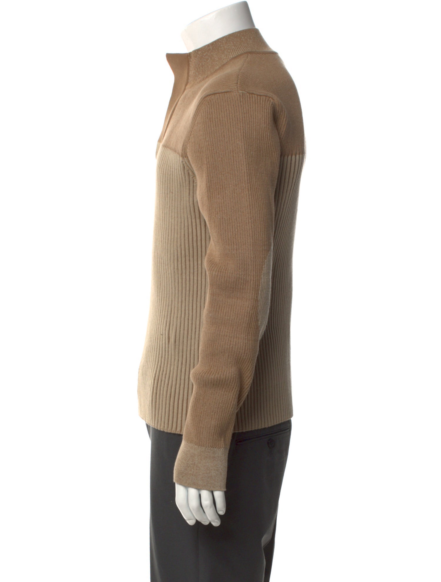 Jacquemus Ribbed Knit Colorblock Pattern Pullover