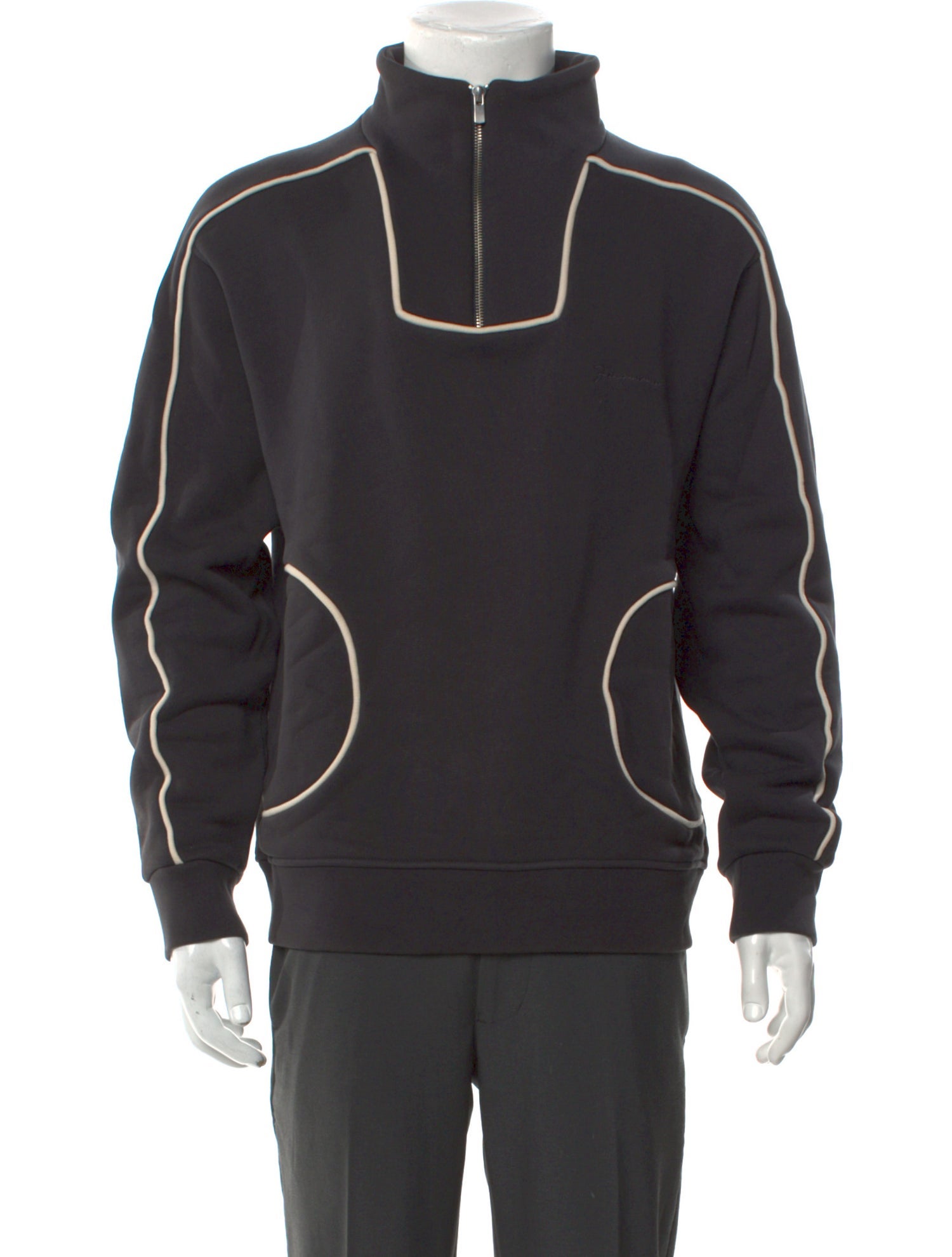 Jacquemus Mock Neck Long Sleeve Sweatshirt