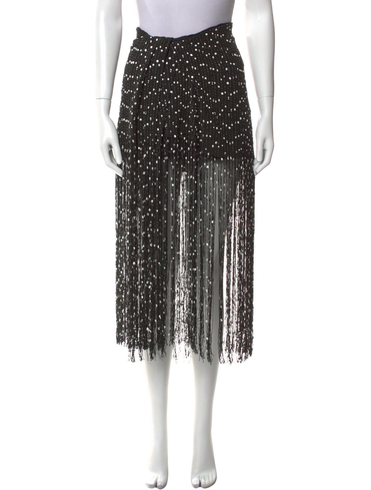 Jacquemus Polka Dot Print Midi Length Skirt w/ Tags