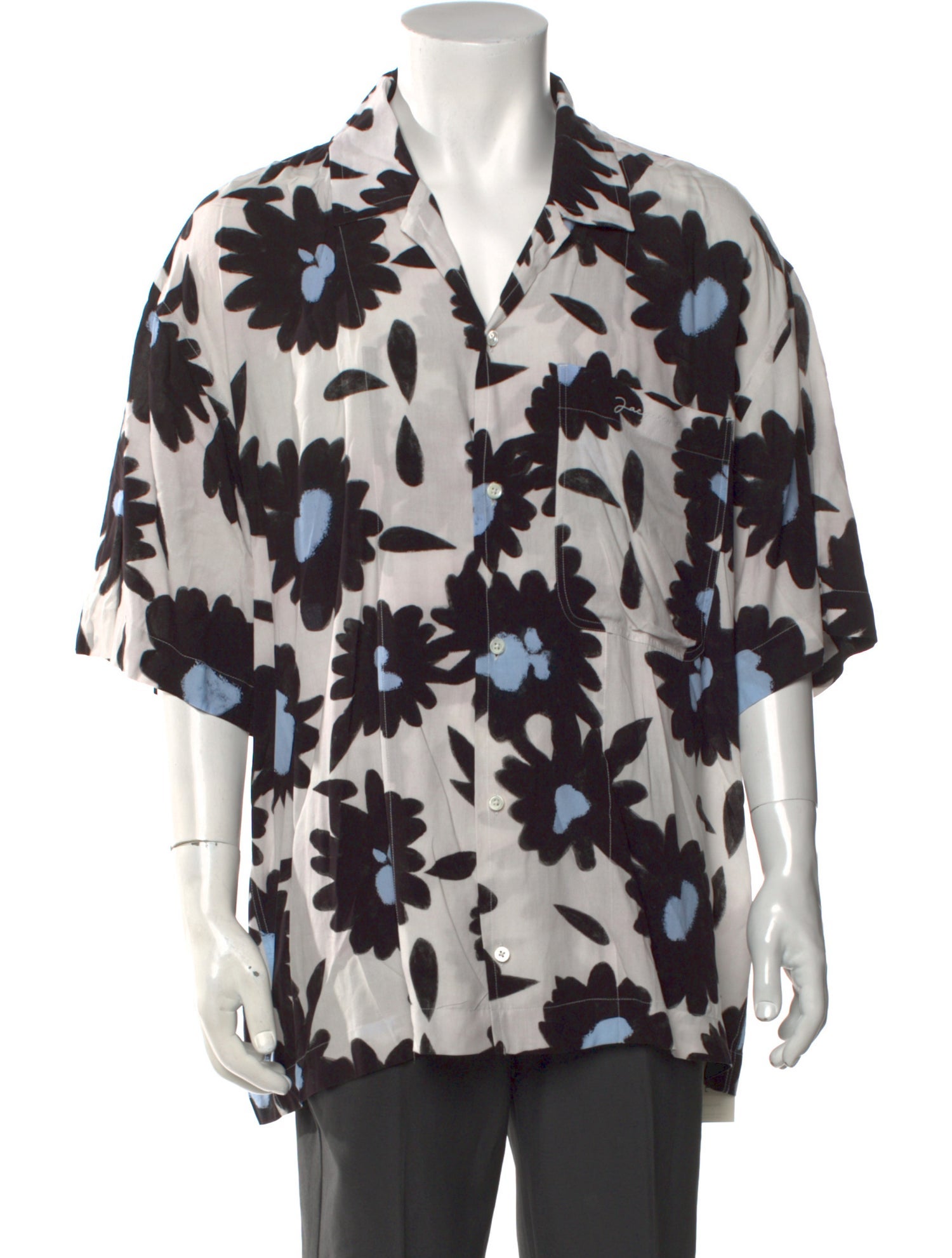 Jacquemus Floral Print Short Sleeve Shirt