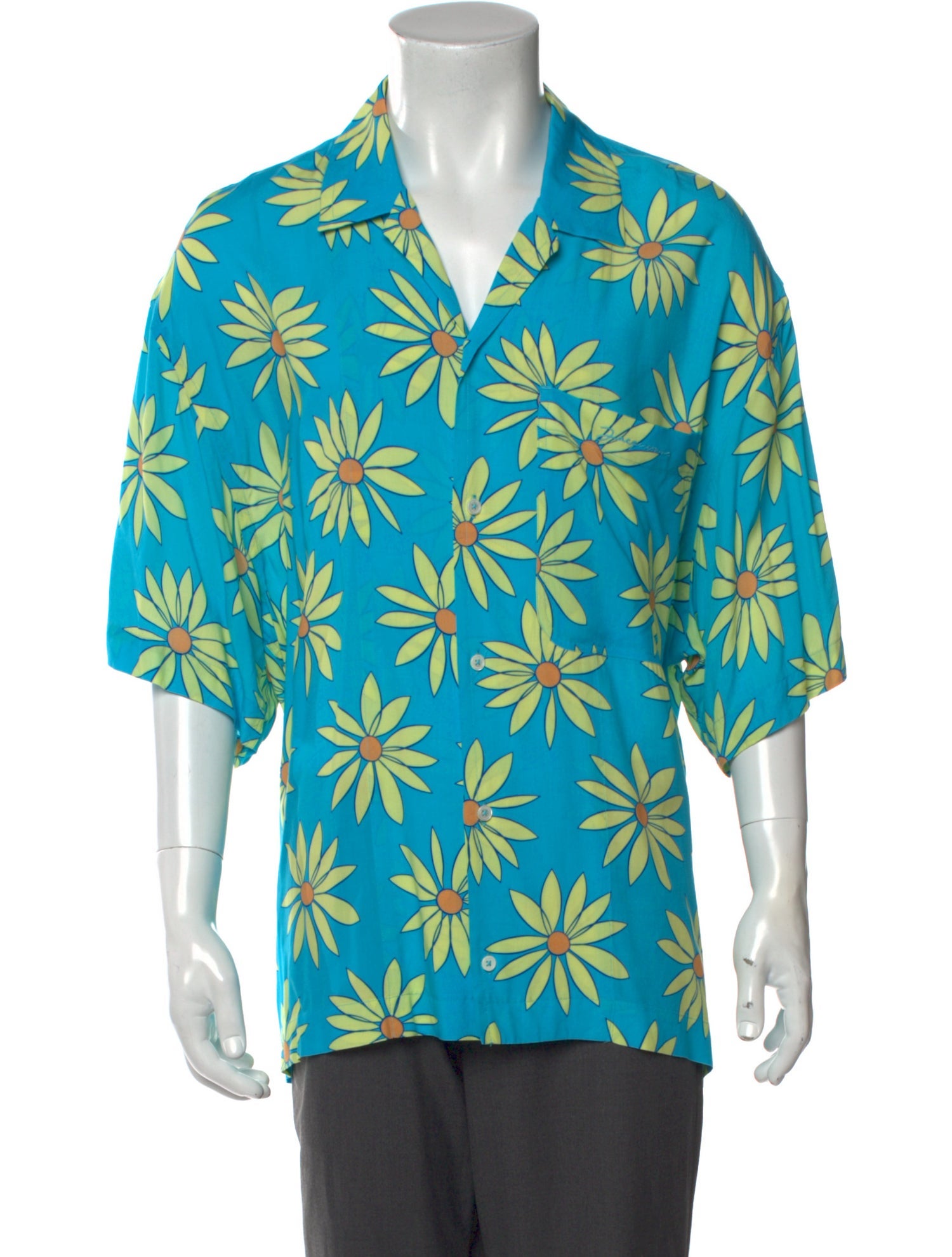 Jacquemus Floral Print Short Sleeve Shirt