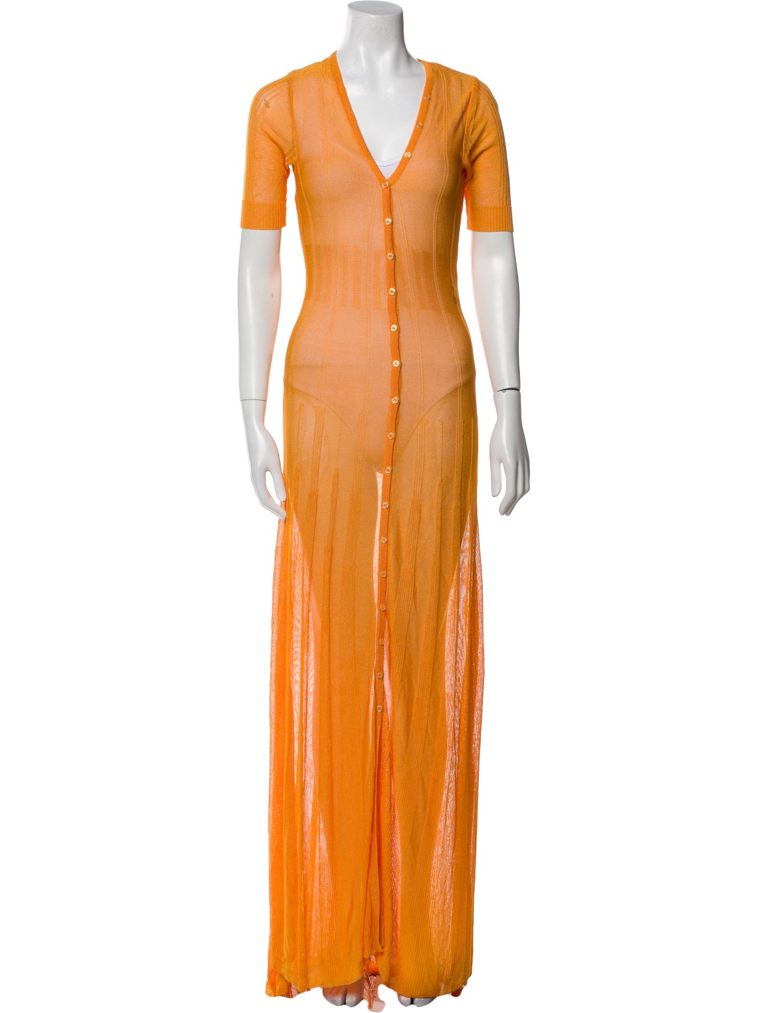 Jacquemus V-Neck Long Dress