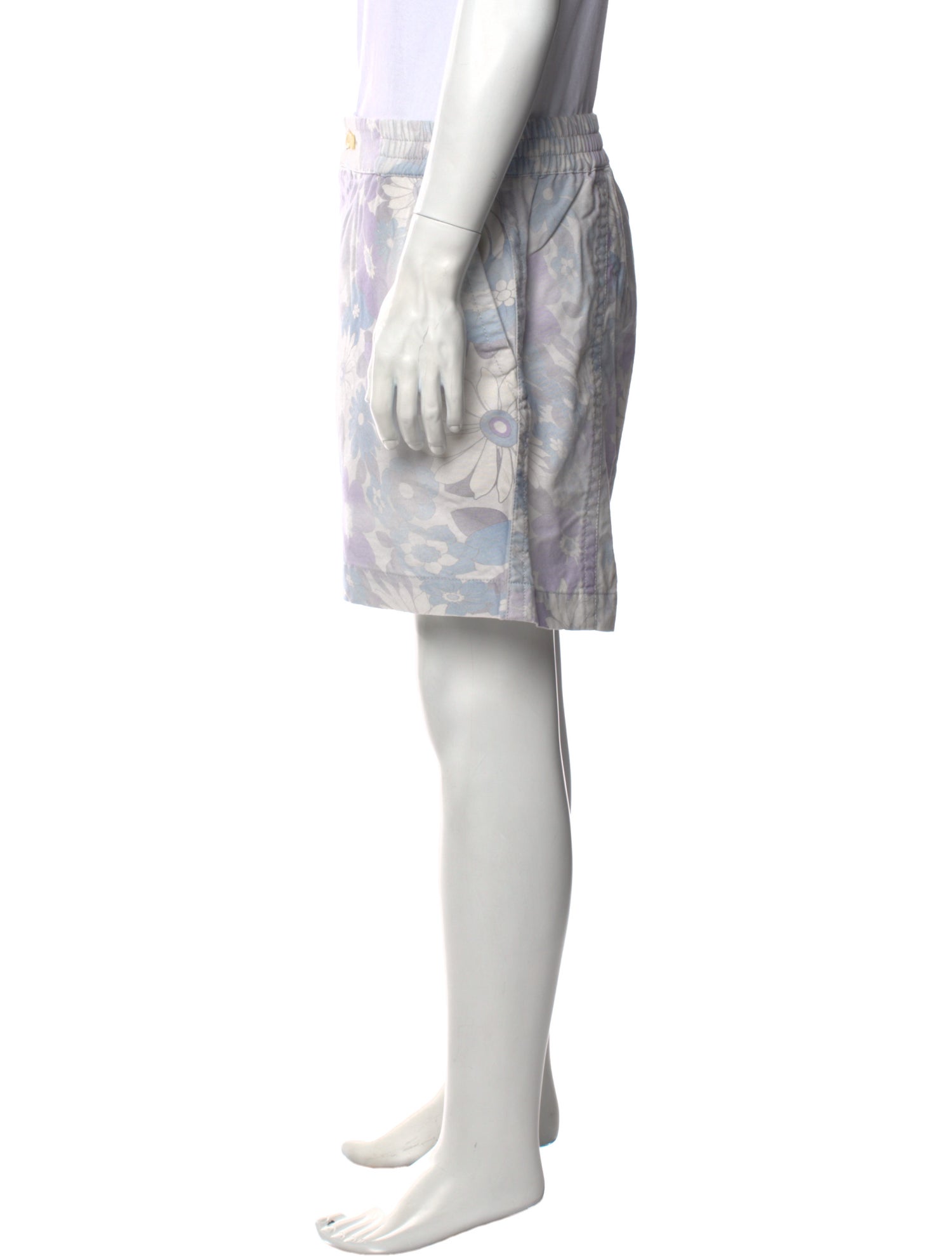 Jacquemus Floral Print Flat Front Shorts