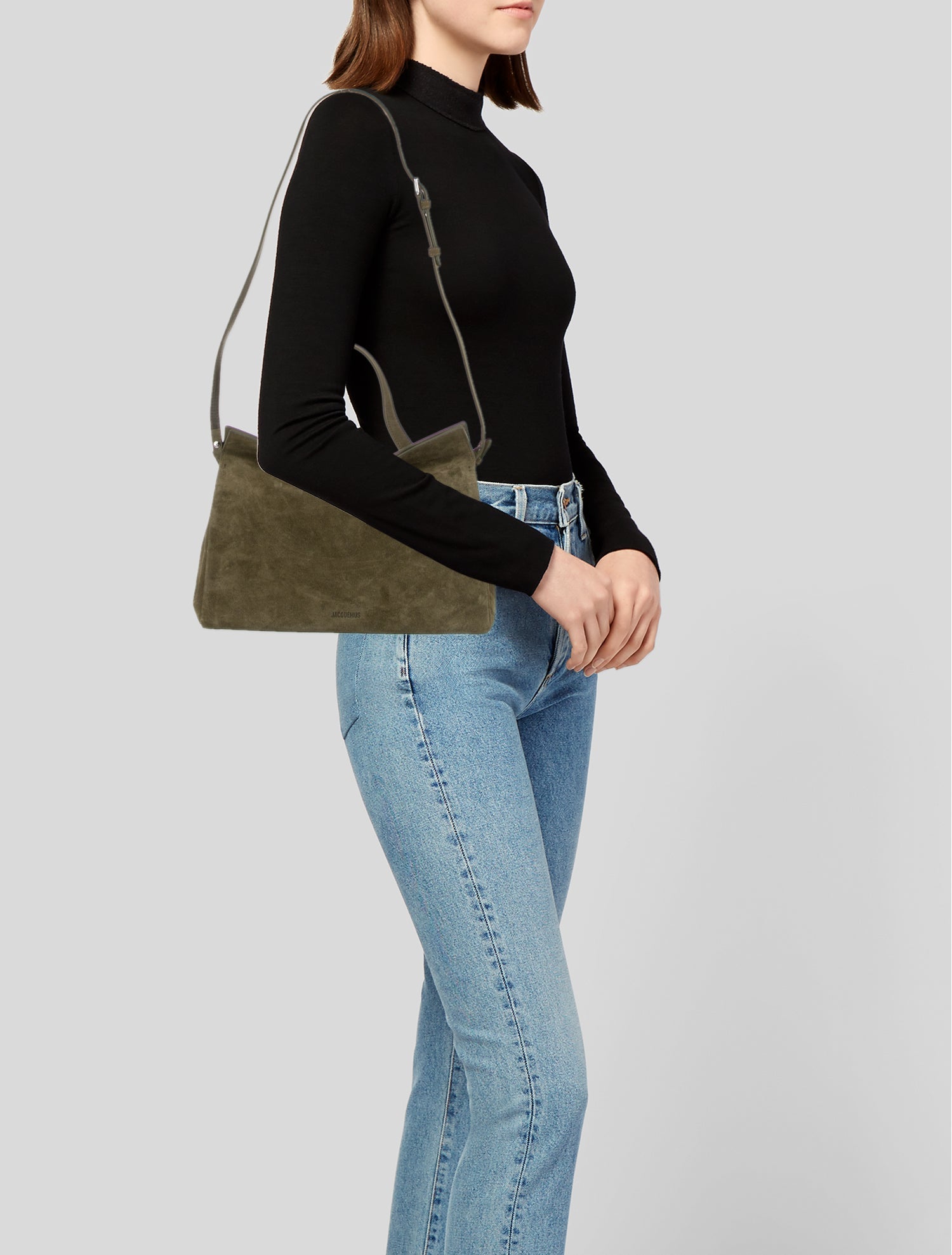 Jacquemus Suede Top Handle Bag