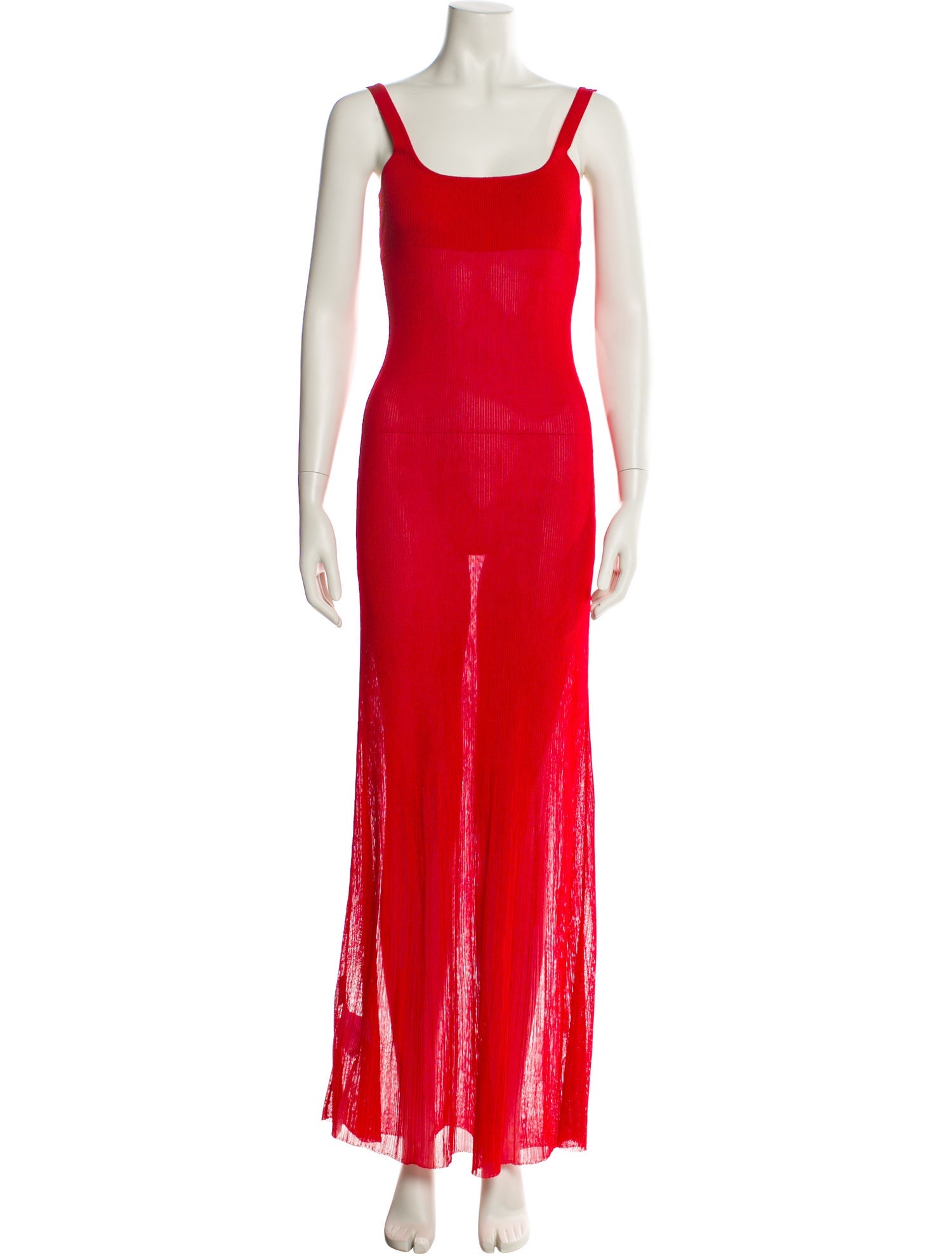 Jacquemus Square Neckline Long Dress