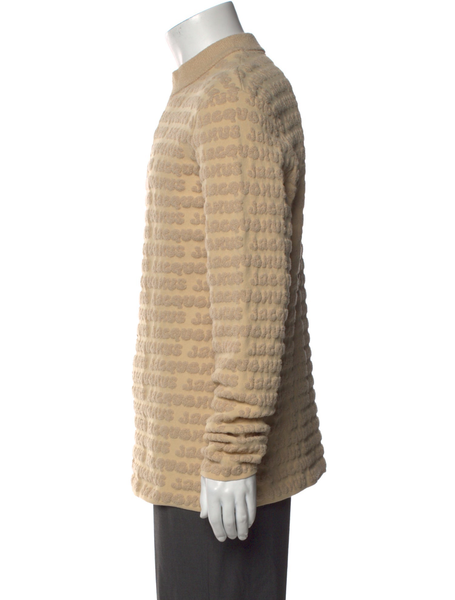 Jacquemus Mock Neck Long Sleeve Polo Sweater