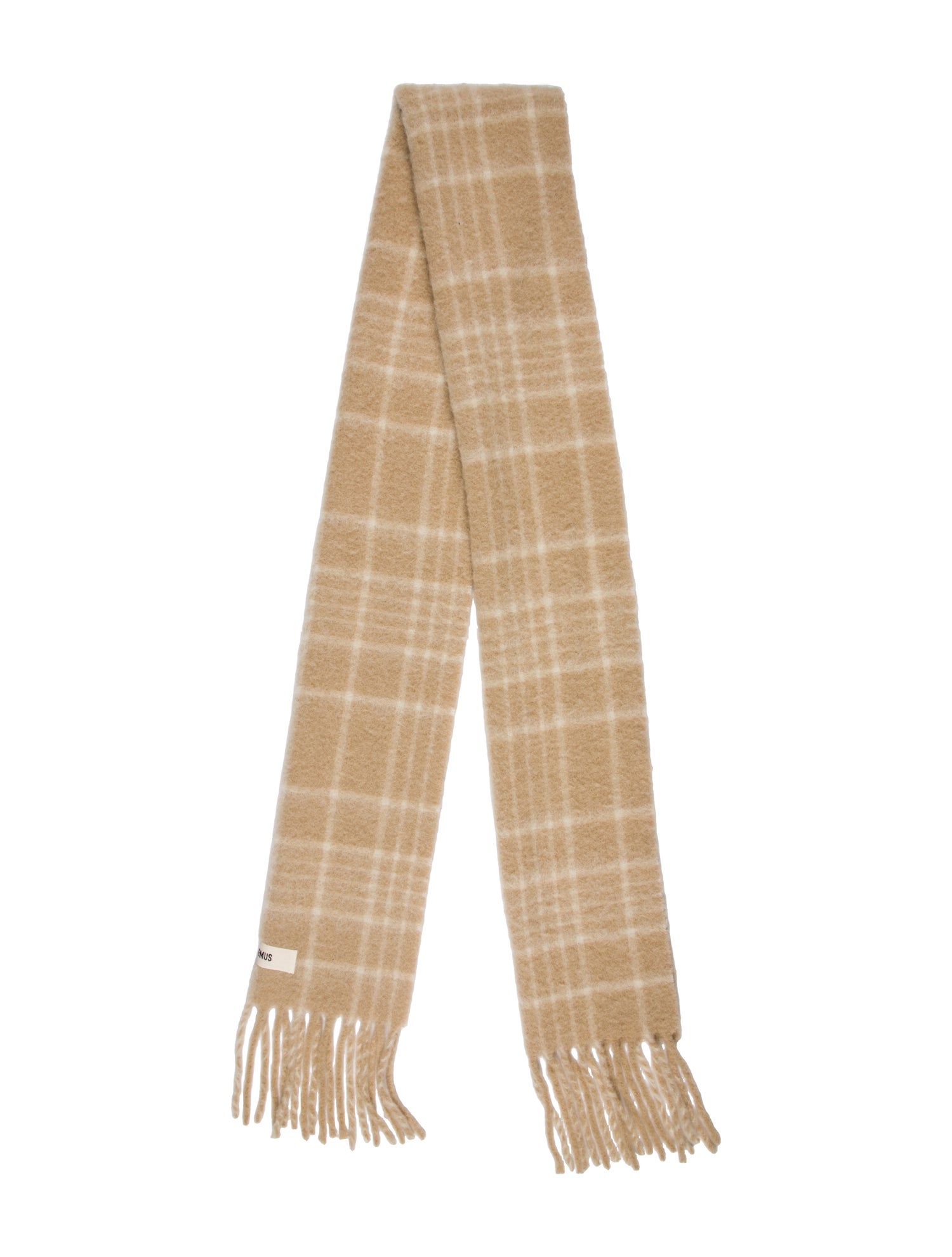 Jacquemus Mohair Plaid Print Scarf