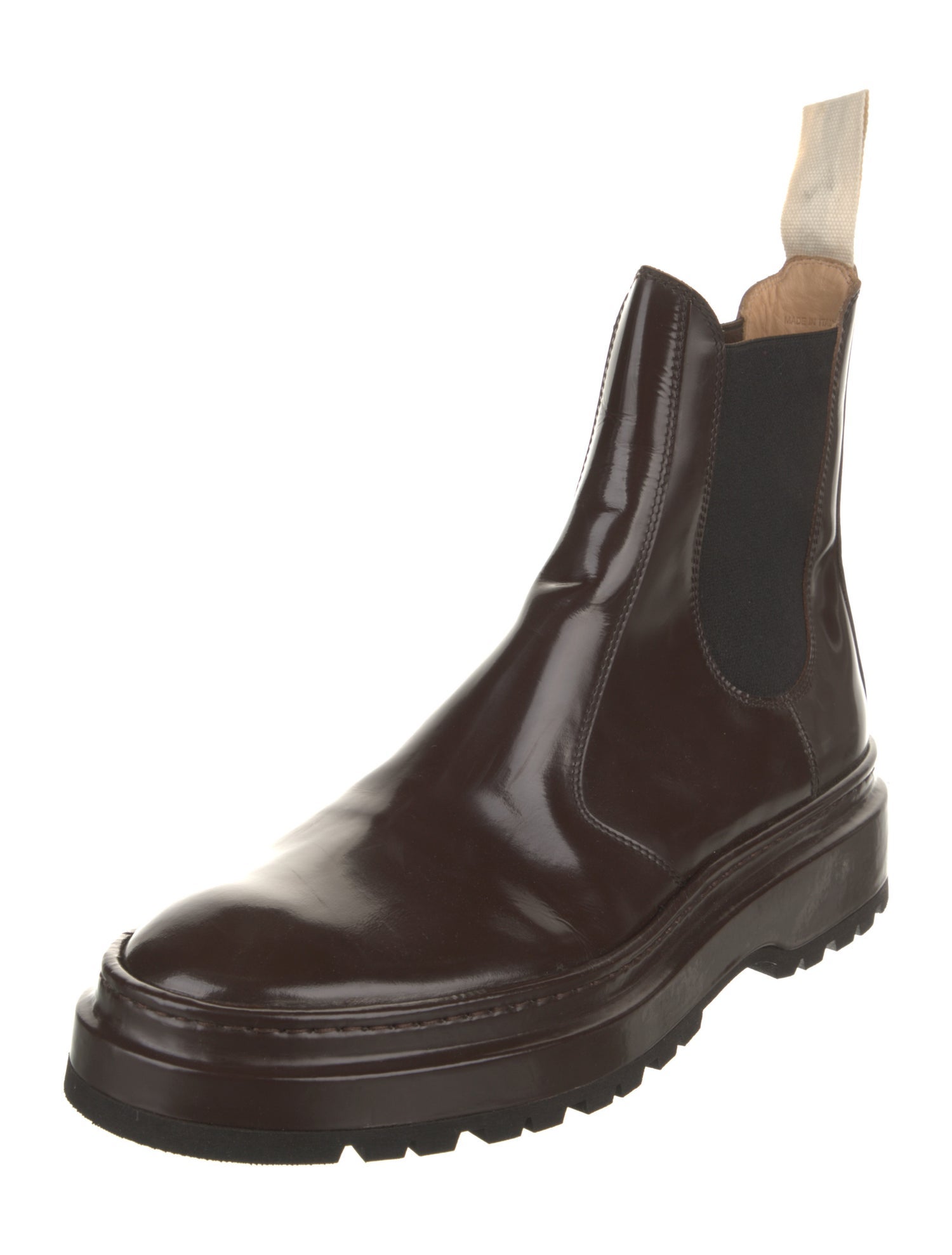 Jacquemus Patent Leather Chelsea Boots
