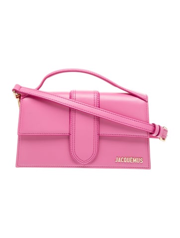 Pre-owned Jacquemus Leather Shoulder Bag In Pink