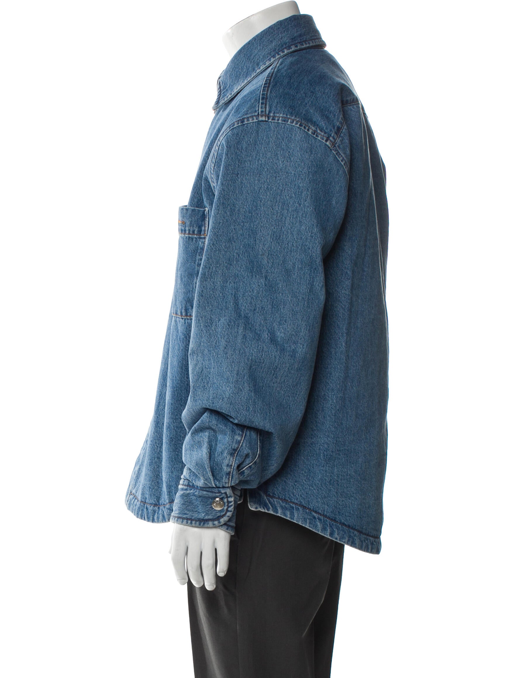 Jacquemus Plaid Print Denim Jacket