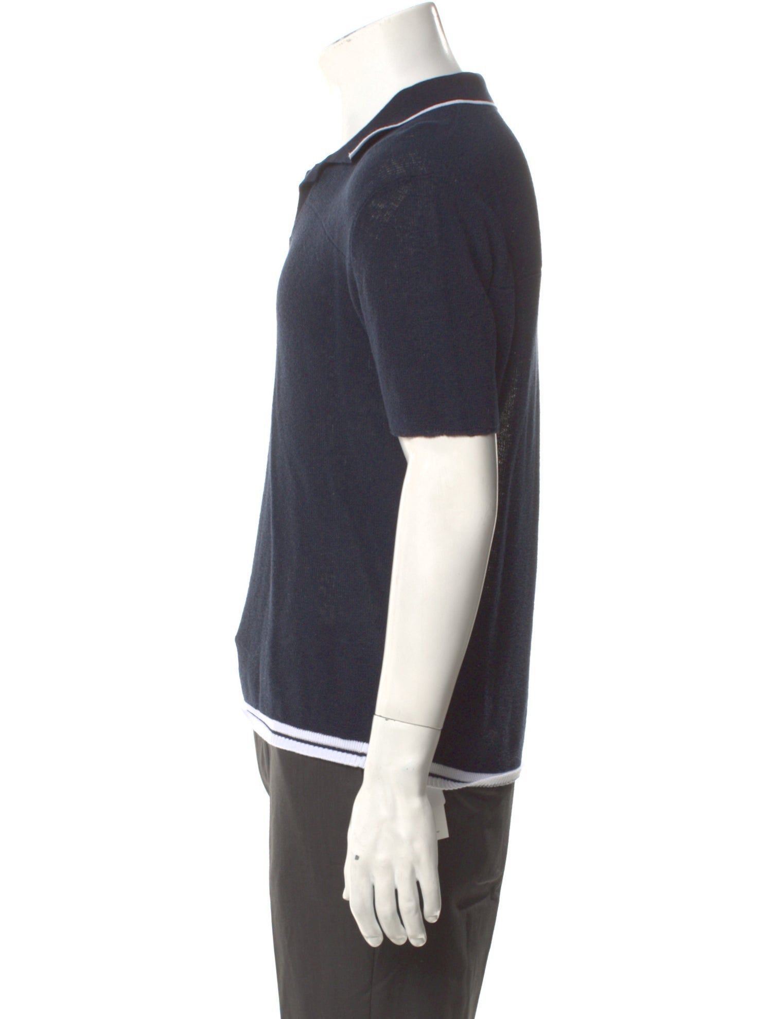 Jacquemus V-Neck Short Sleeve Polo Shirt