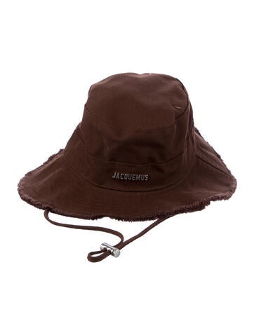 Pre-owned Jacquemus Canvas Baja Hat In Brown