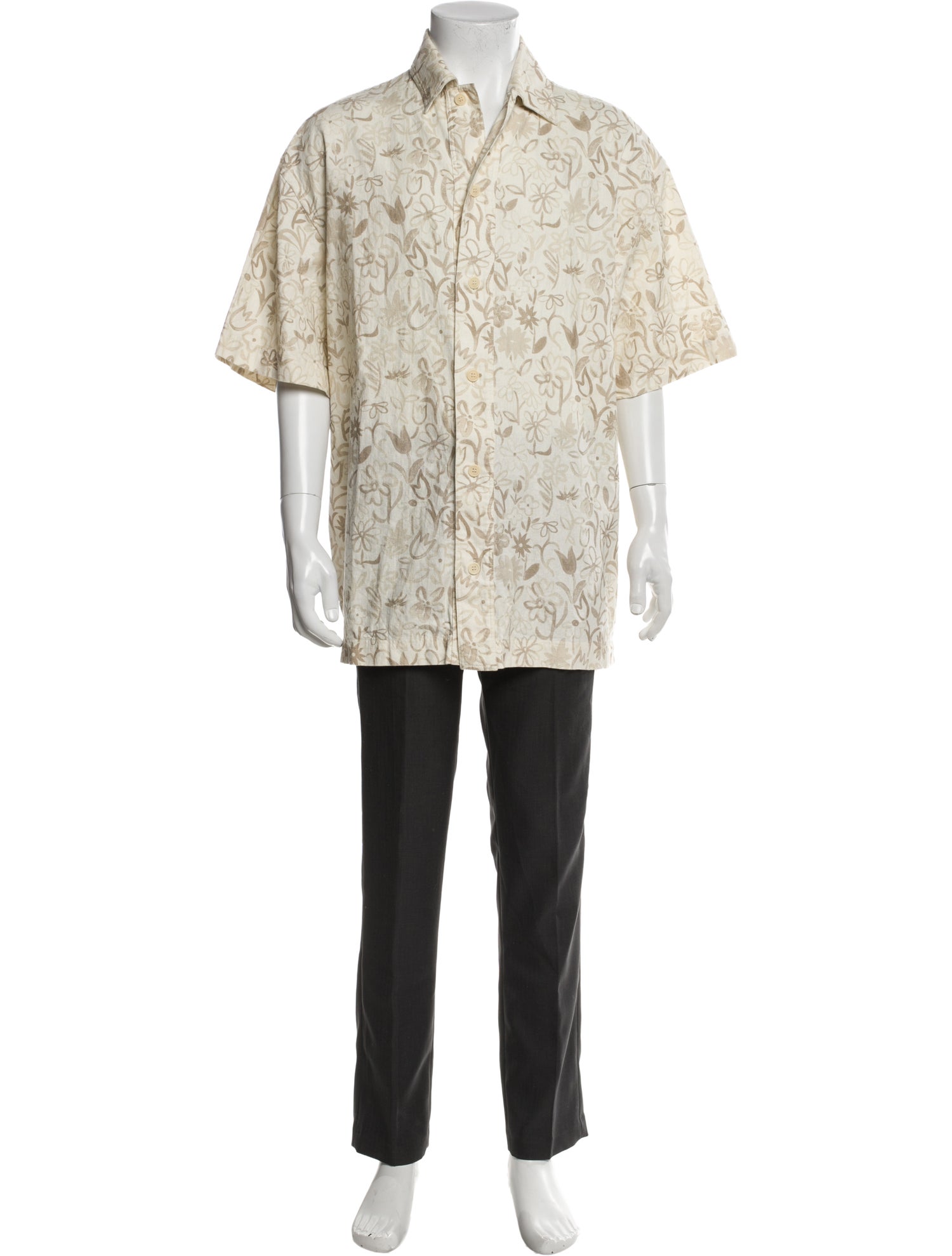 Jacquemus Floral Print Short Sleeve Shirt