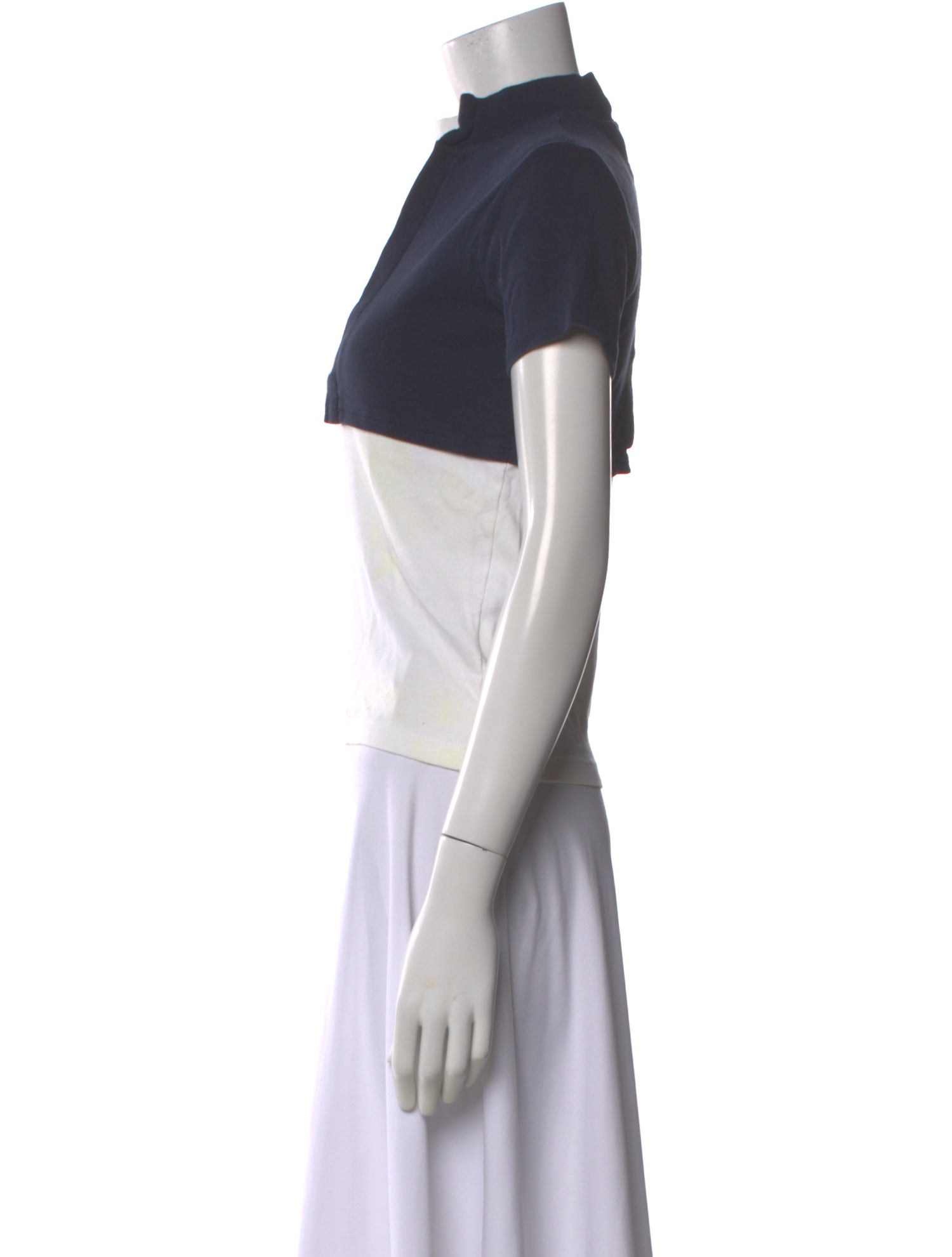 Jacquemus Colorblock Pattern Mock Neck T-Shirt