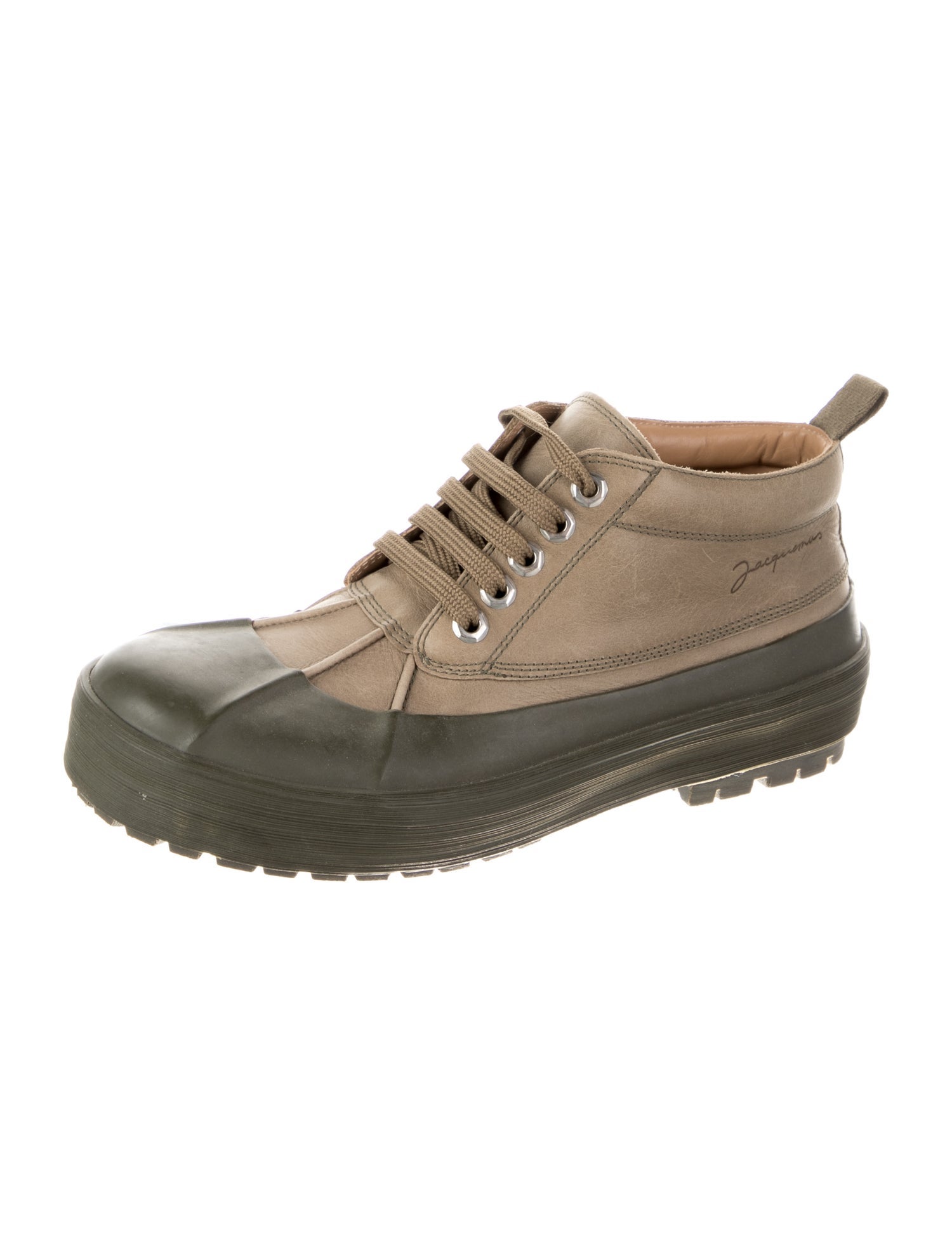 Jacquemus Leather Lace-Up Boots
