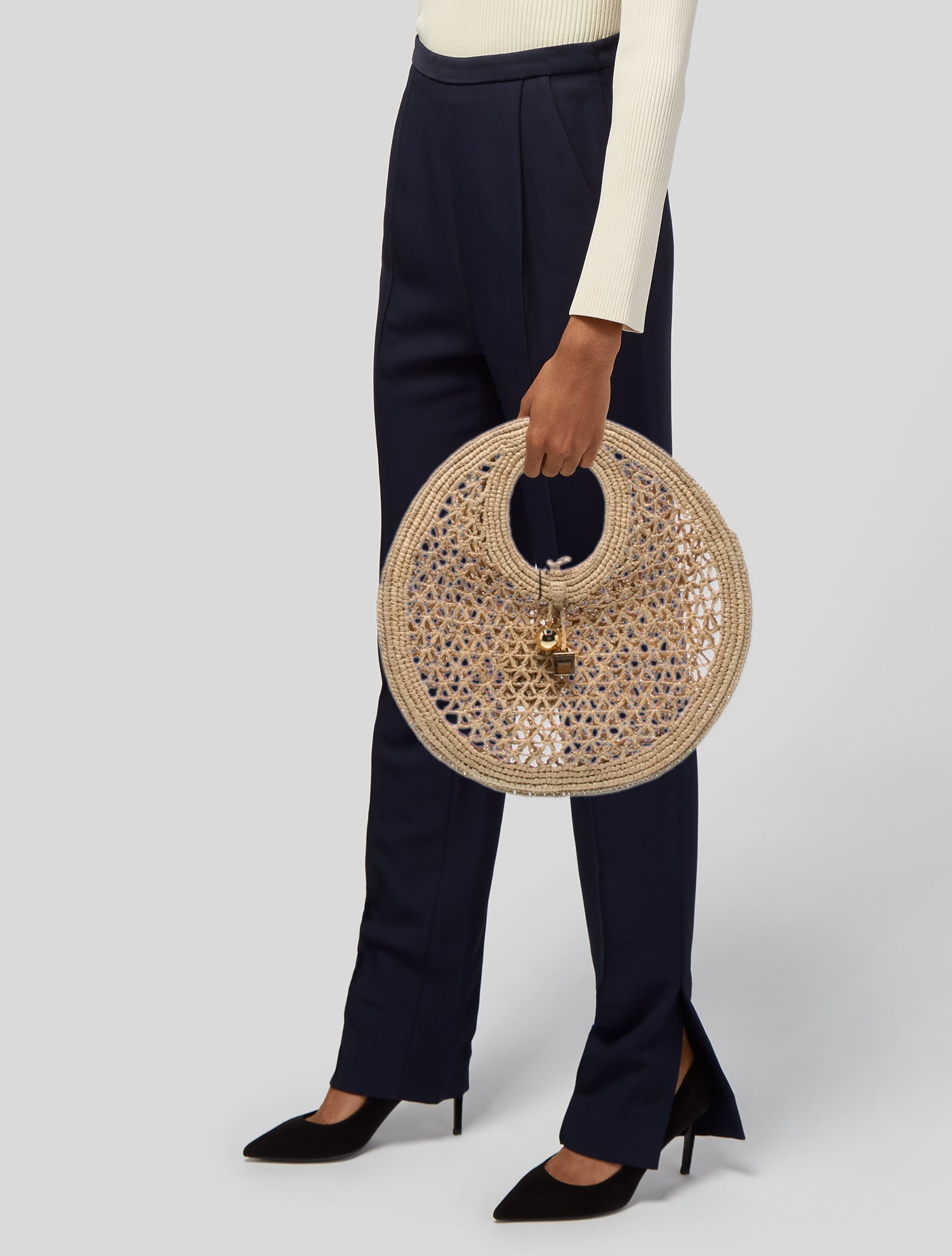 Jacquemus Raffia Spiaggia Small w/ Tags