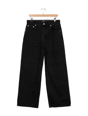 Pre-owned Jacquemus Straight-leg Jeans In Black