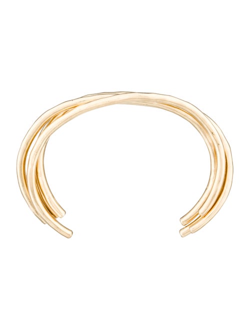 Jennifer Fisher Set of 14K Gold Open Bangle Bracelets