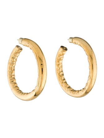 Jennifer Fisher Hammered Hoop Earrings
